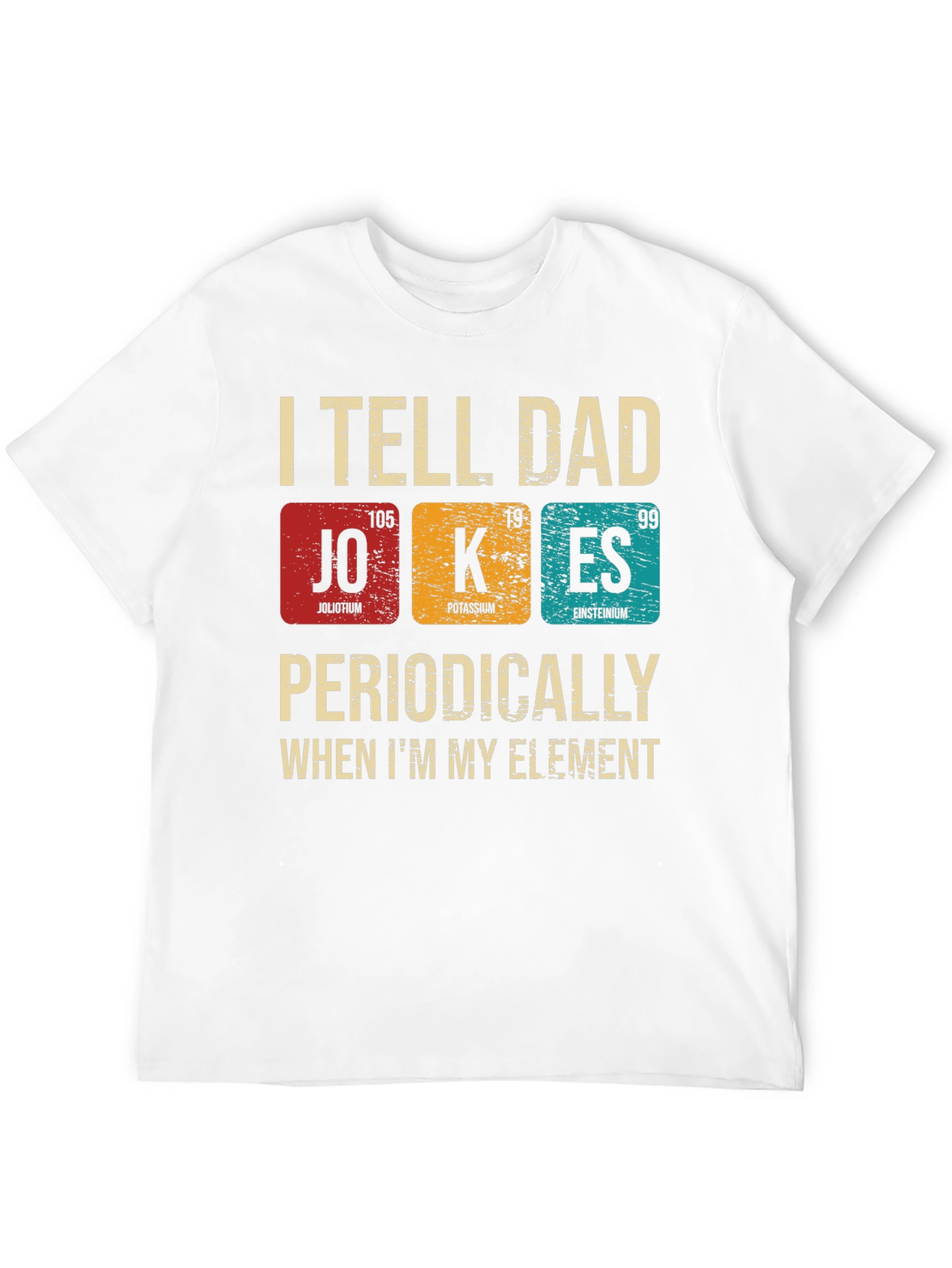 Black Periodic Table Dad Jokes T-Shirt view 12