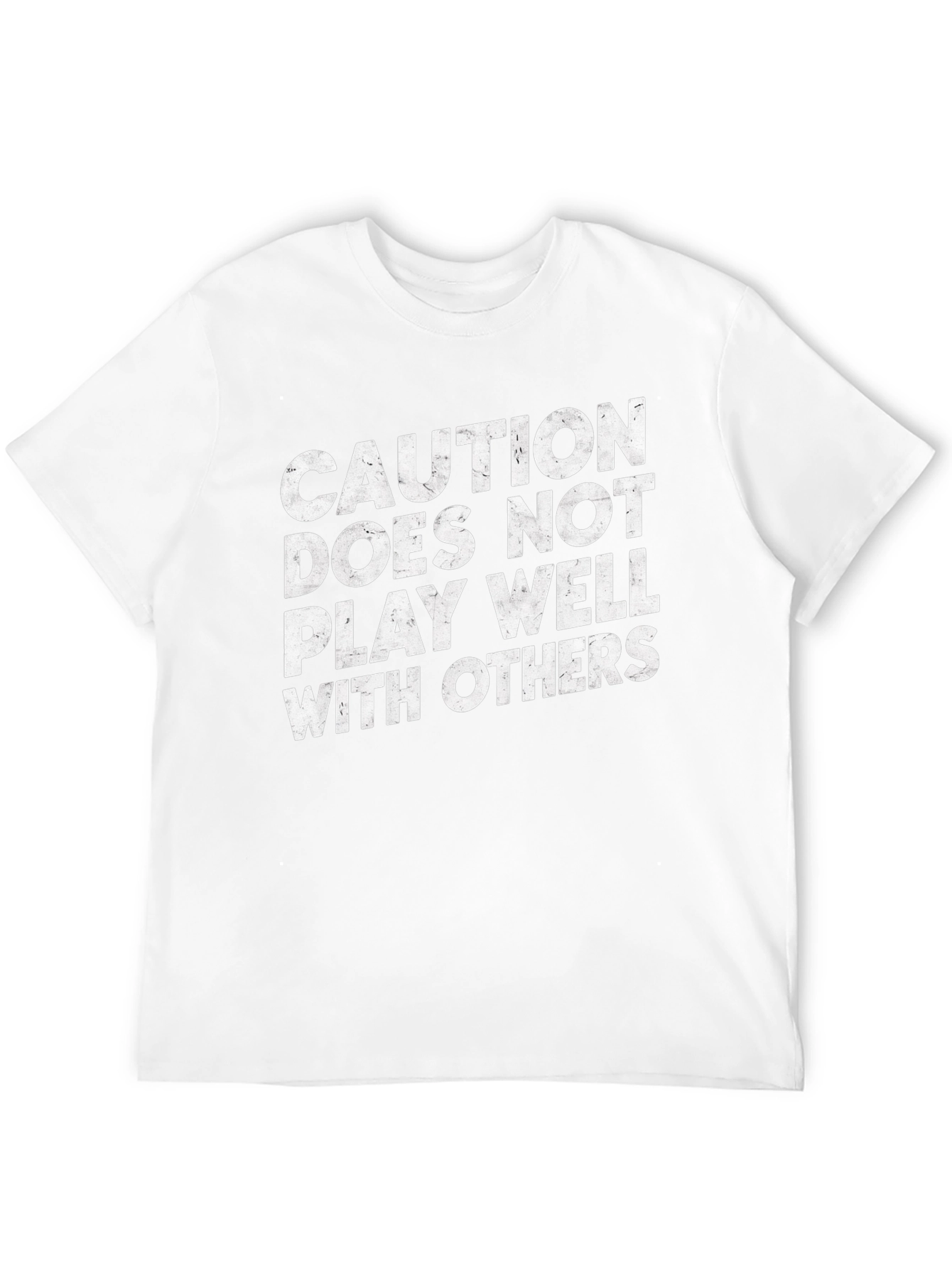 Black Caution T-Shirt - Funny Slogan Tee view 12