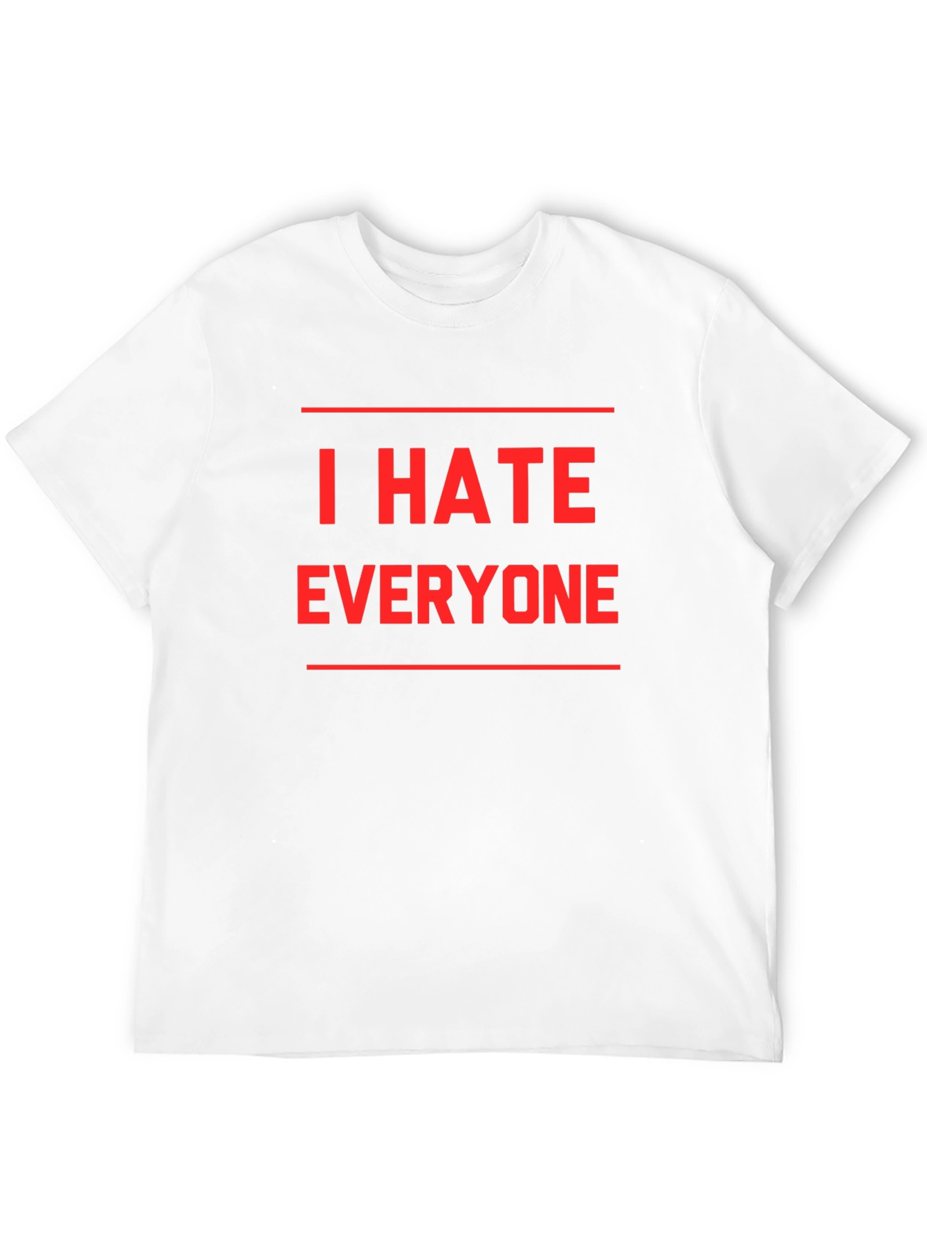 Black I Hate Everyone Graphic T-Shirt - Black view 12