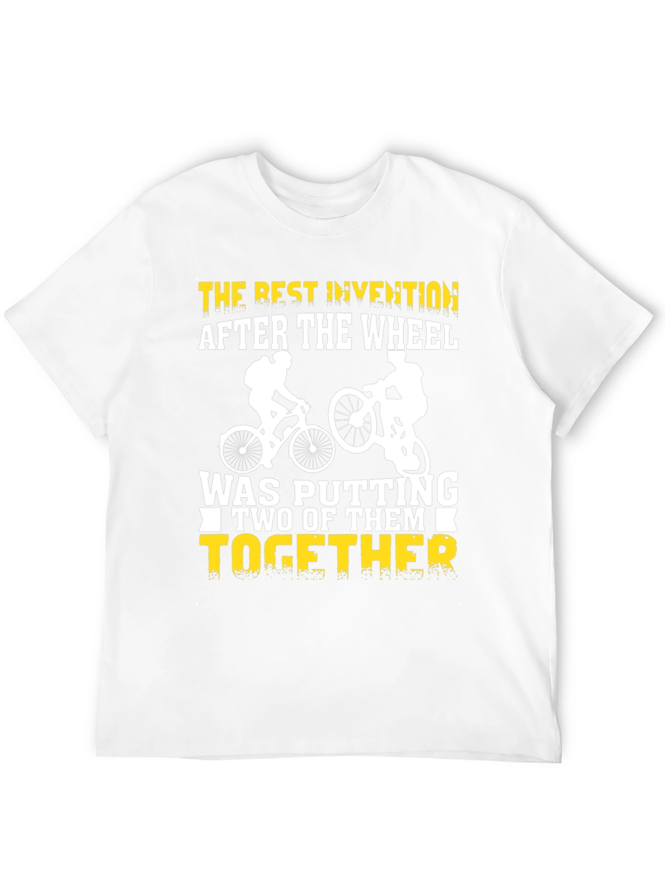 Black Funny Bicycle T-Shirt - Best Invention After The Wheel view 12