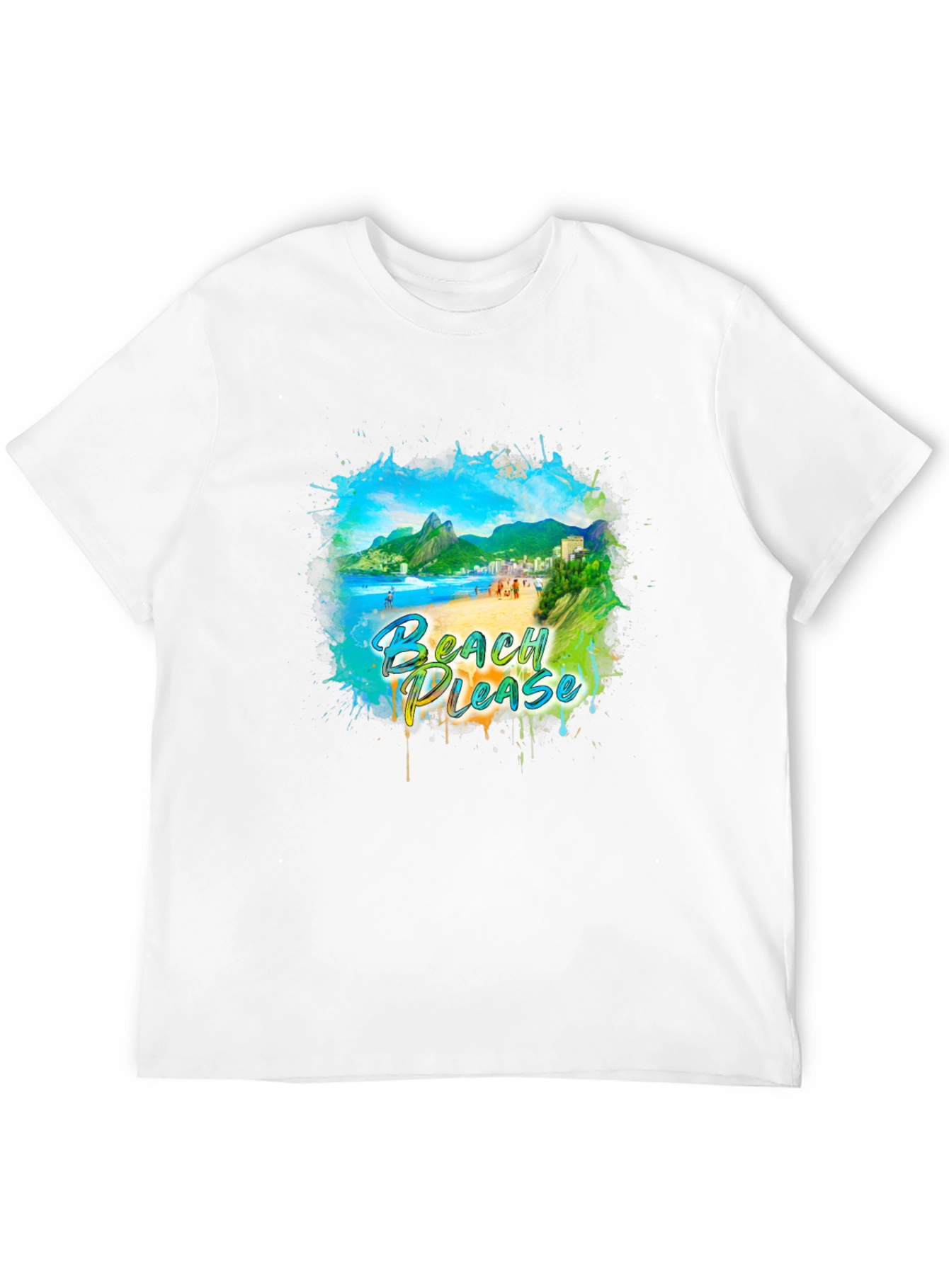 Black Beach Please Graphic Tee - Tropical Vibes view 12