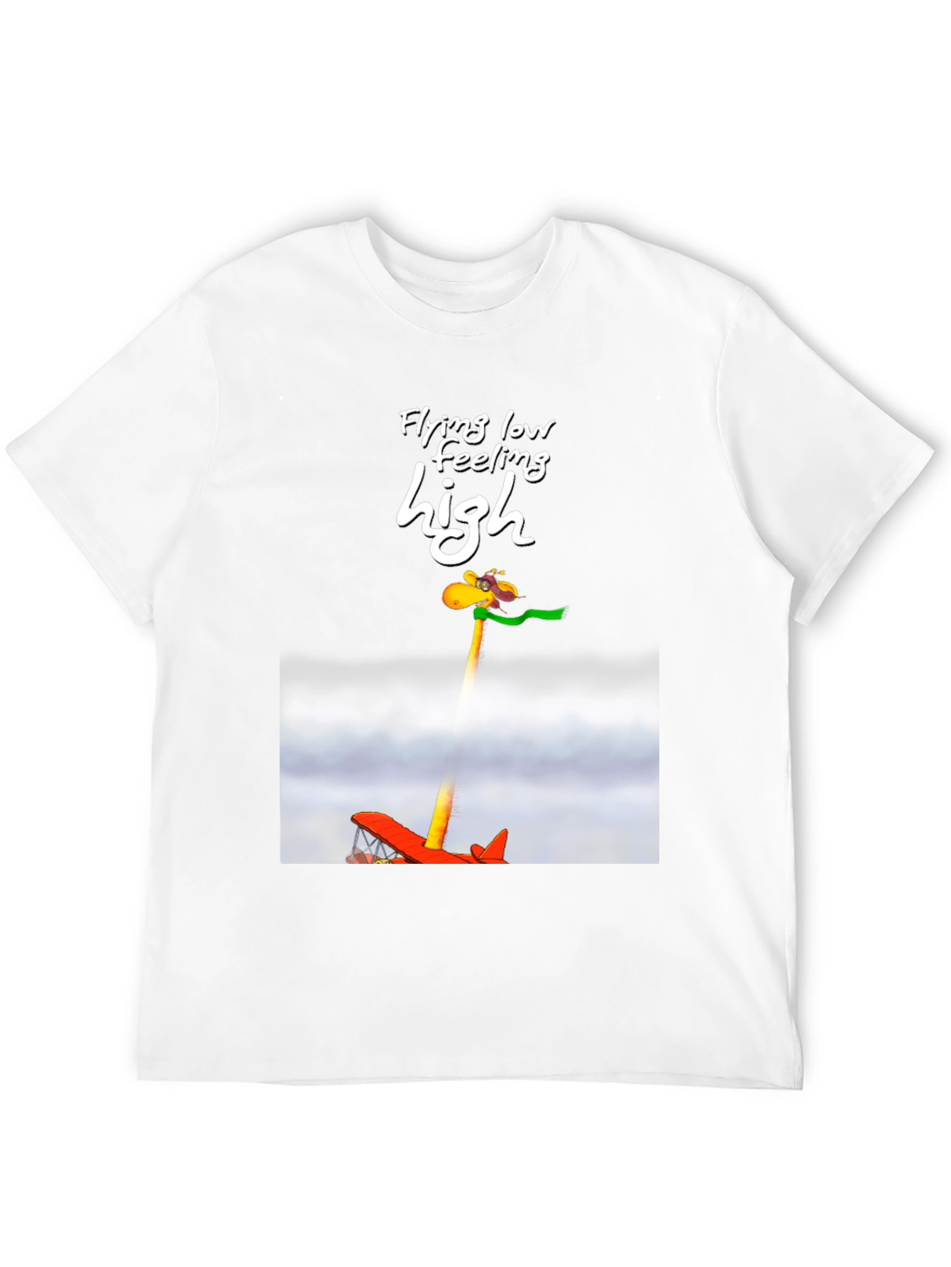 Black Flying High Giraffe T-Shirt view 12