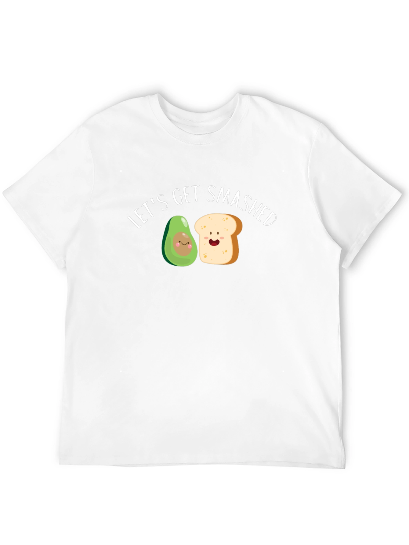 Black Let's Get Smashed Avocado Toast Funny Graphic Tee view 12