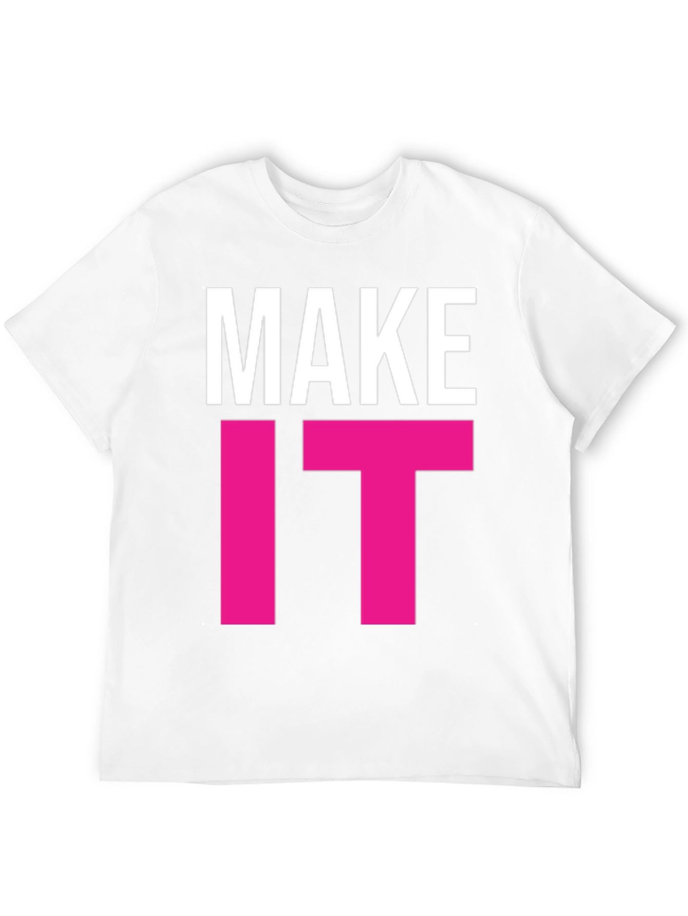 Black Make It Happen Graphic Tee - Bold Statement T-Shirt view 12