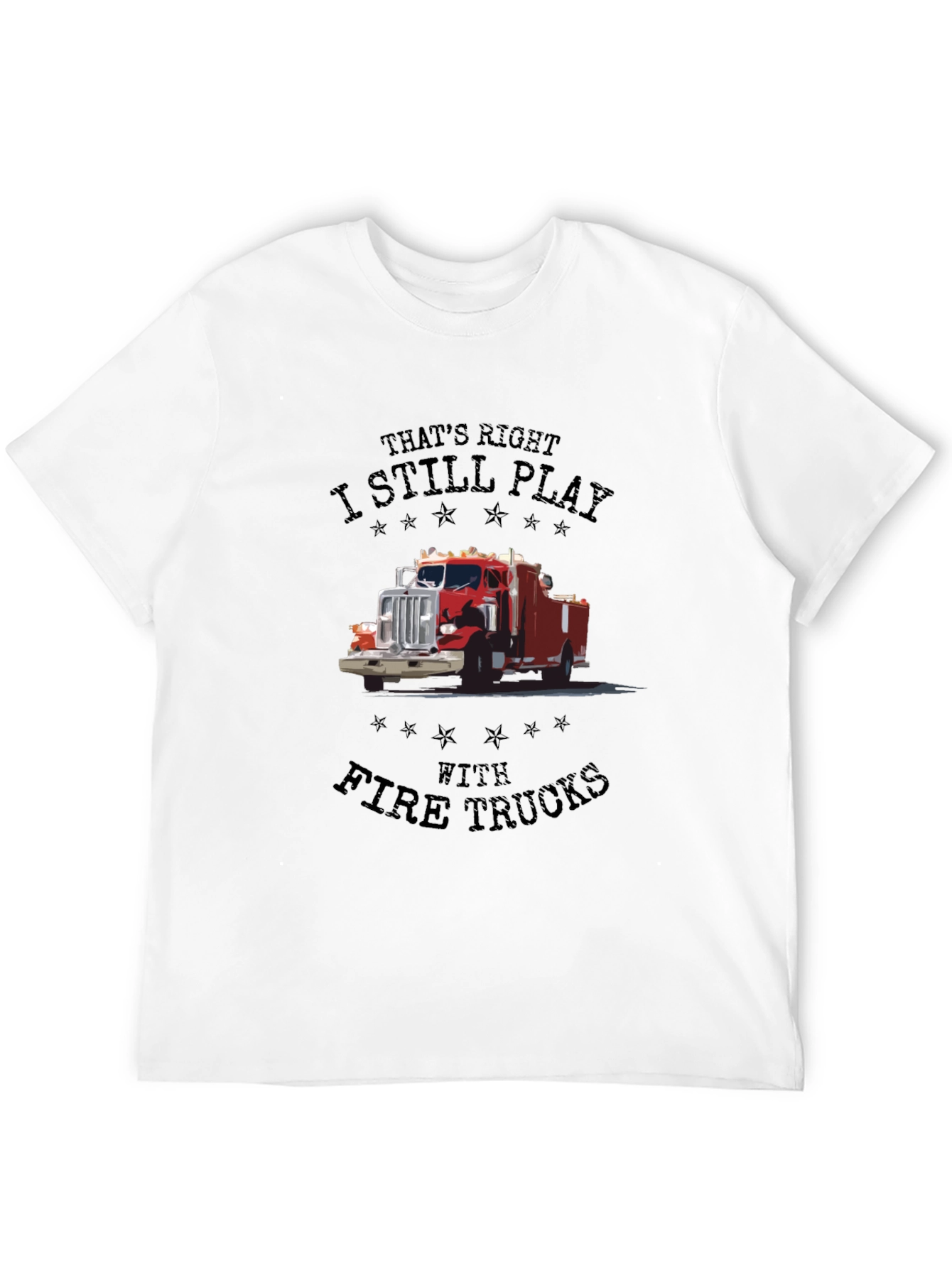 Black Fire Truck T-Shirt - I Still Play view 12