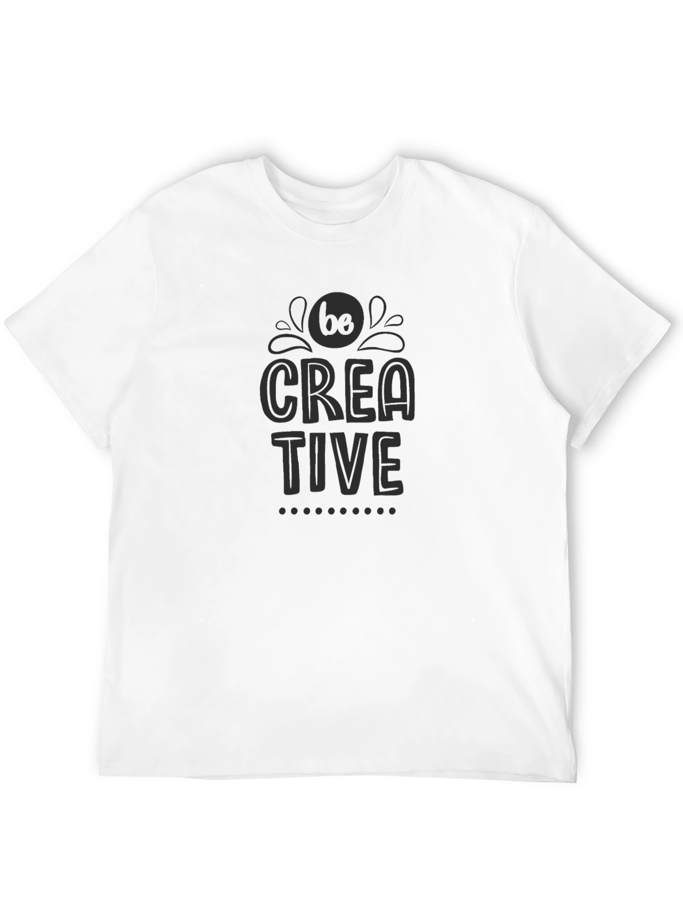 Black Be Creative - Black Graphic T-Shirt view 12