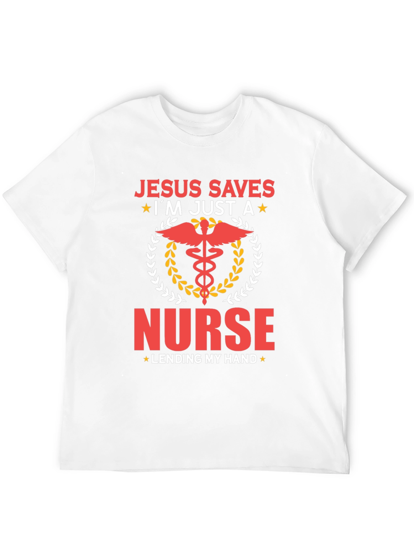 Black Jesus Saves I'm Just A Nurse T-Shirt view 12