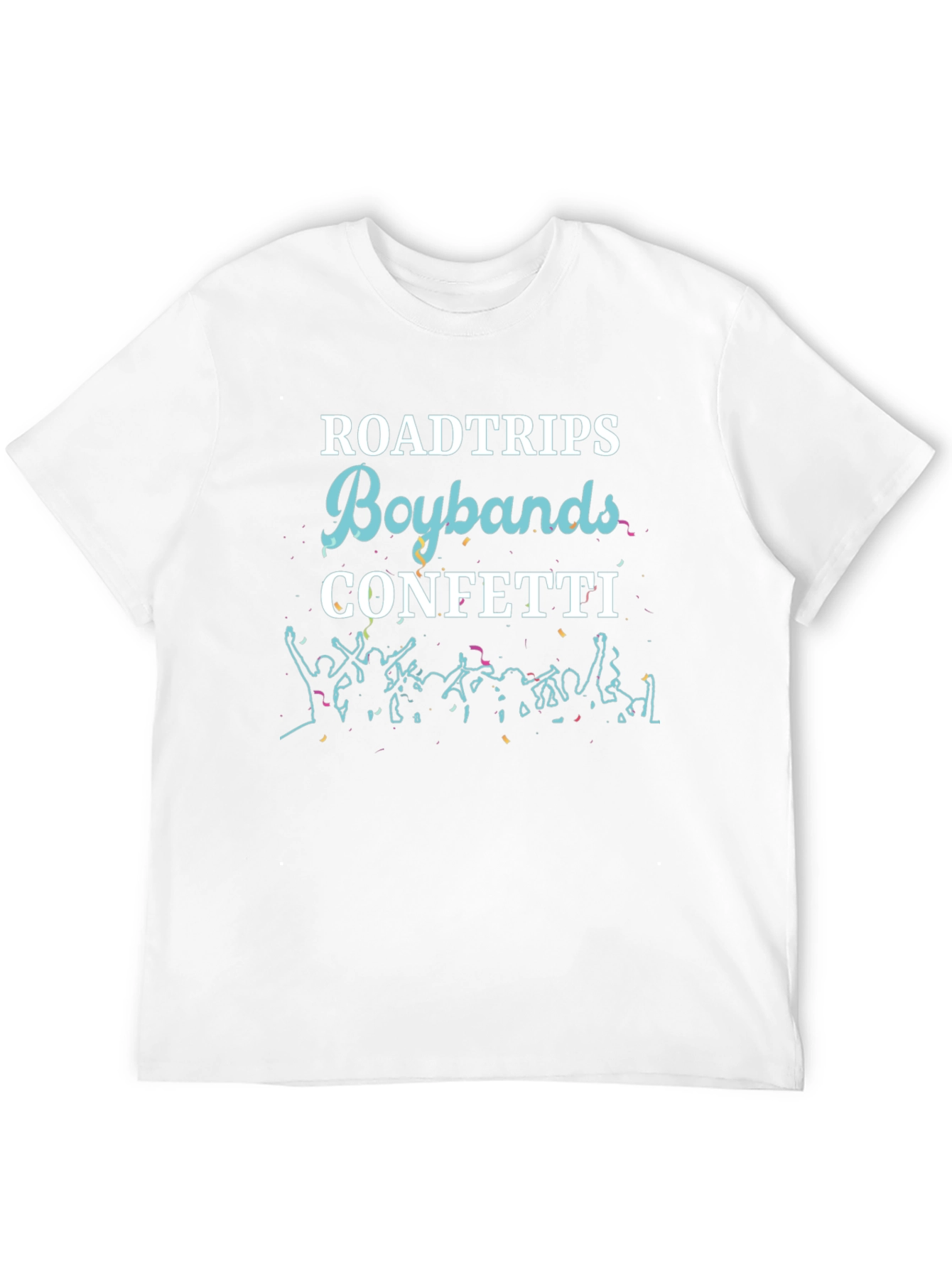 Black Roadtrips Boybands Confetti Black Graphic Tee view 12