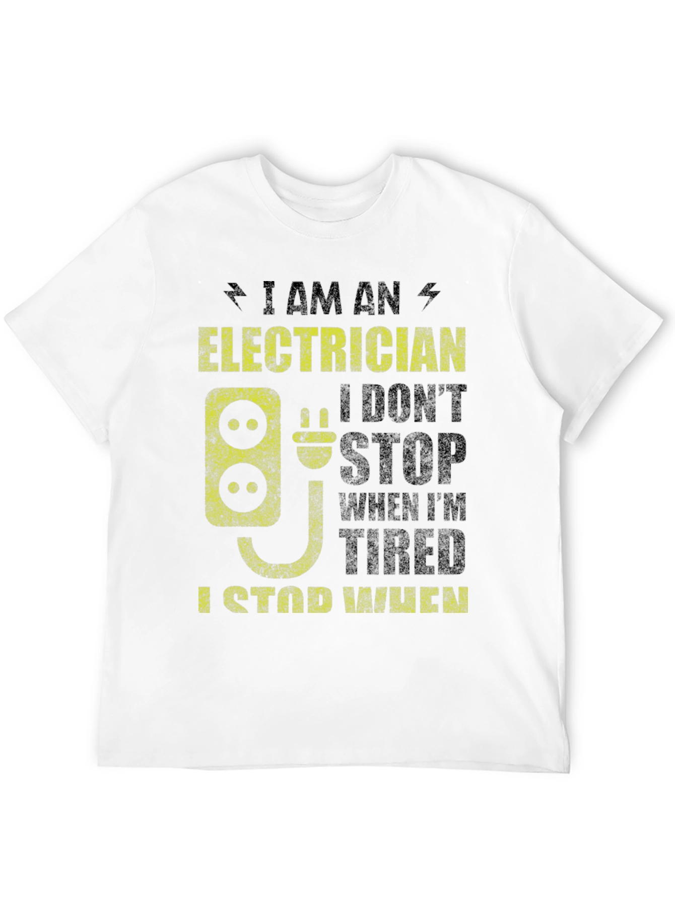 Black Electrician T-Shirt - Funny Electrical Worker Tee view 12