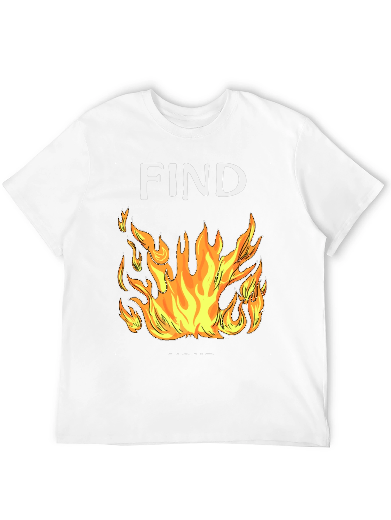 Black Find Your Fire Graphic Tee - Black Cotton Blend Shirt view 12