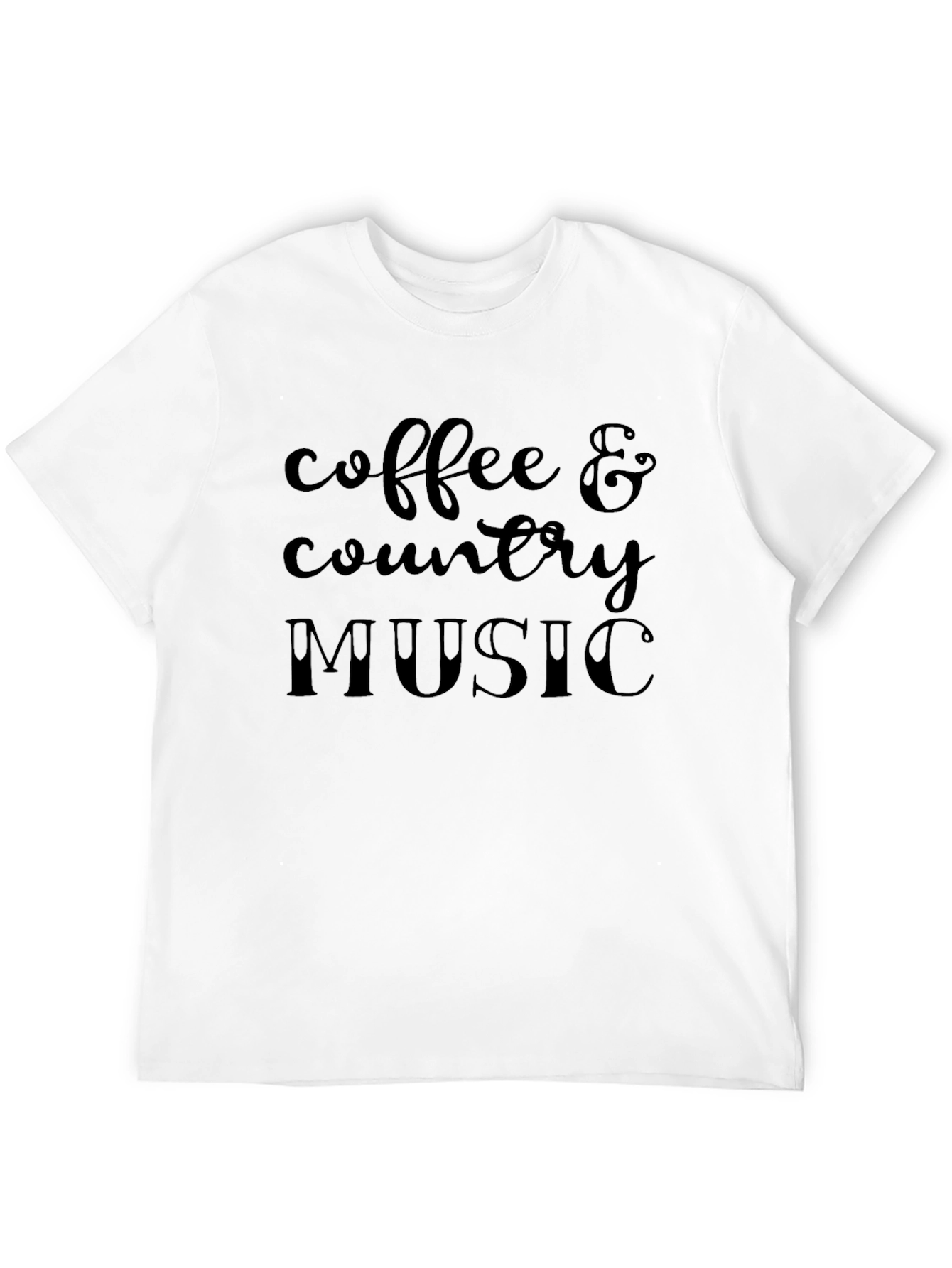 Black Coffee & Country Music Black T-Shirt view 12