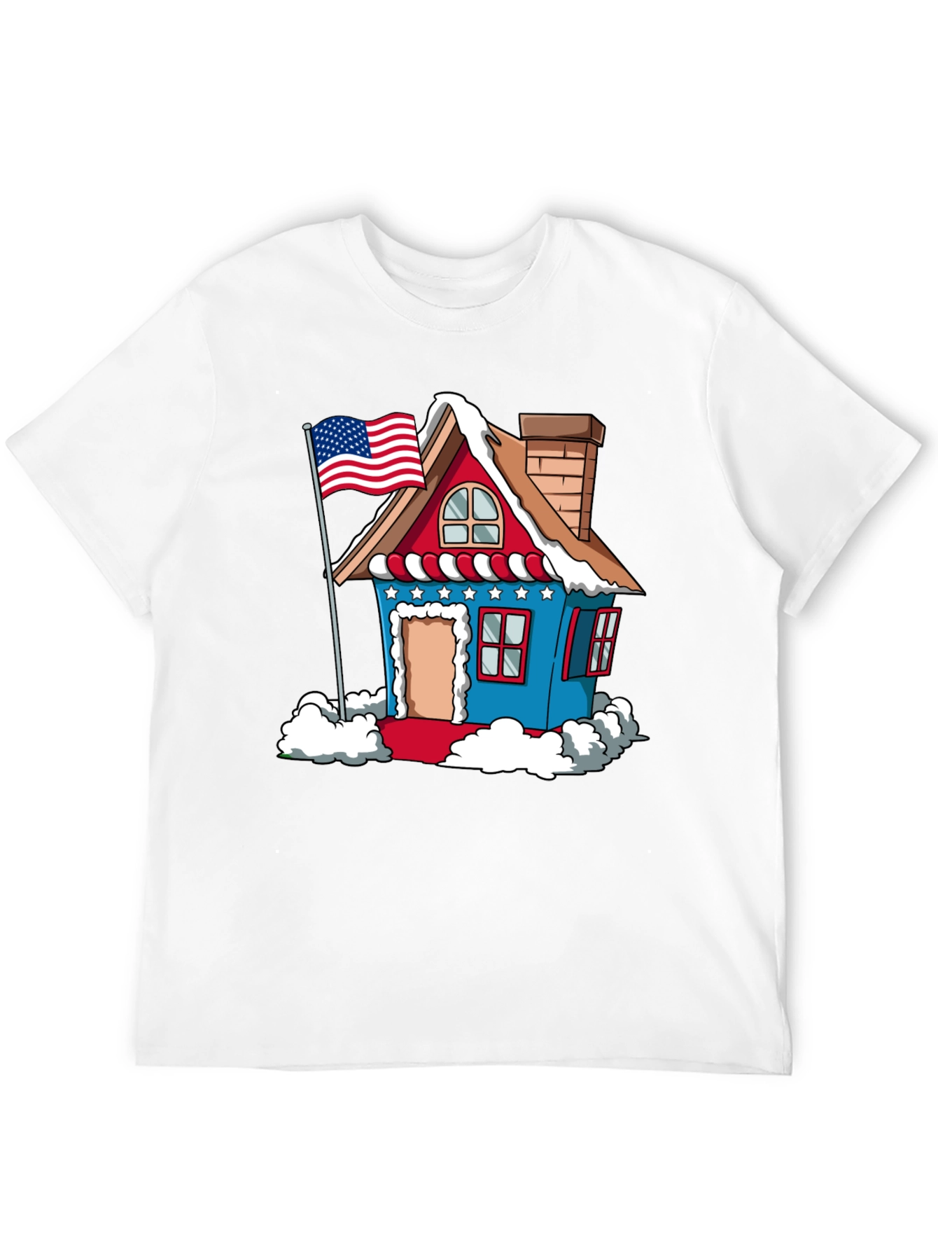 Black Patriotic House T-Shirt view 12