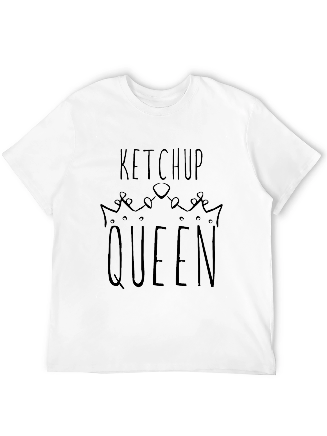 Black Ketchup Queen T-Shirt - Novelty Graphic Tee view 12