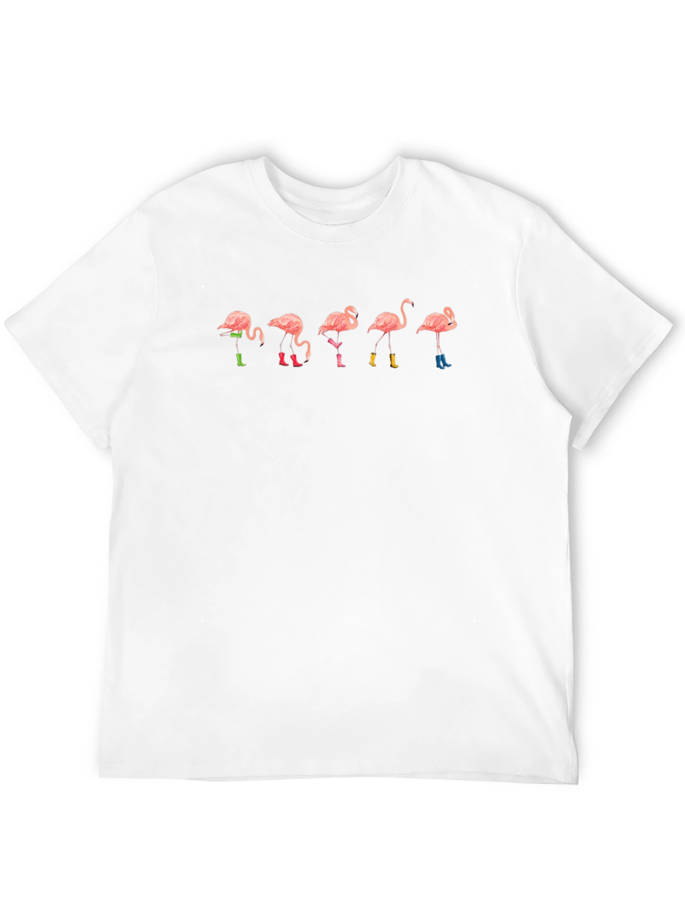 Flamingo Boots Graphic Tee - Quirky Style - 12