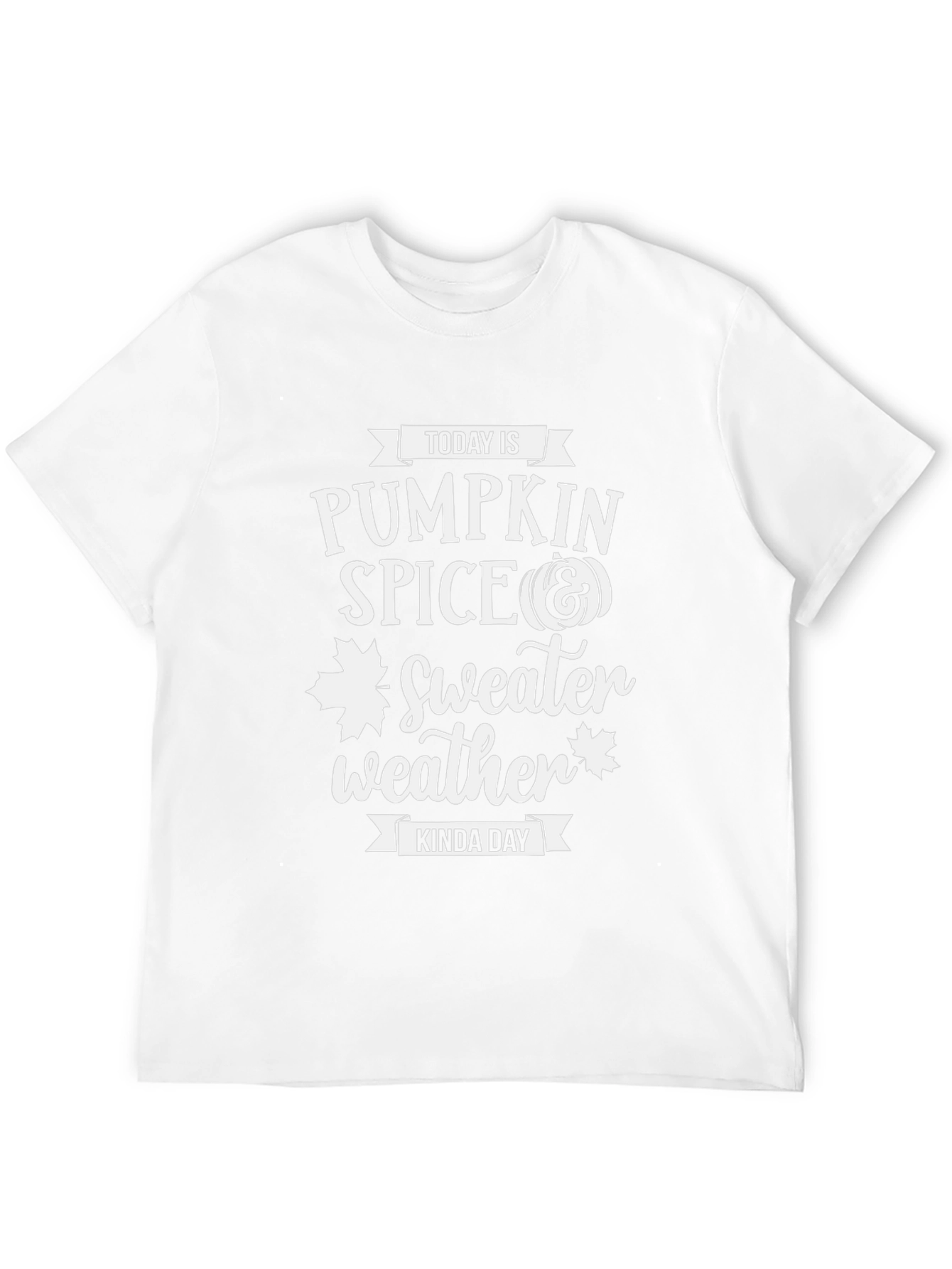 Black Pumpkin Spice & Sweater Weather T-Shirt view 12