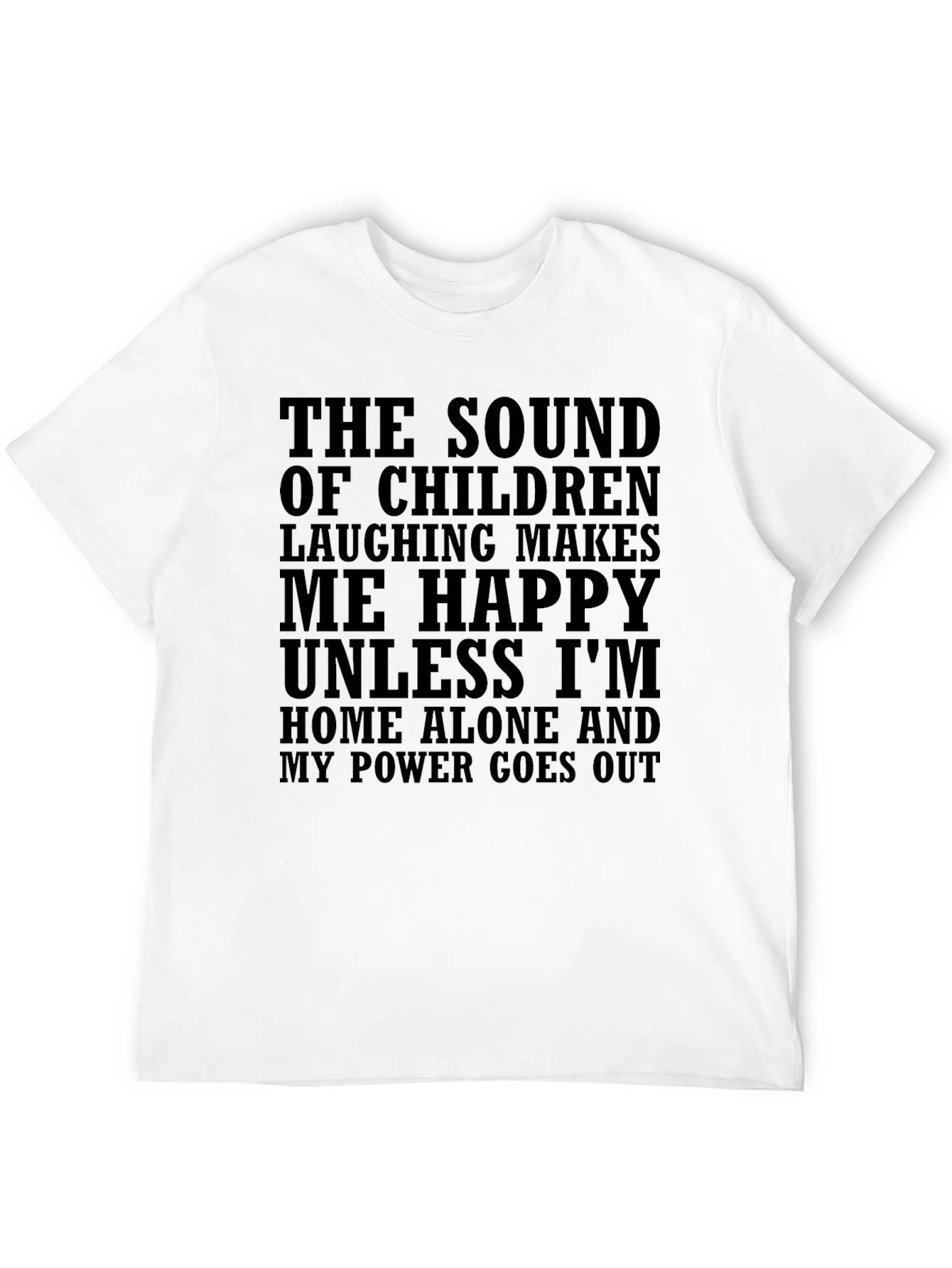 Black Funny Power Outage T-Shirt view 12