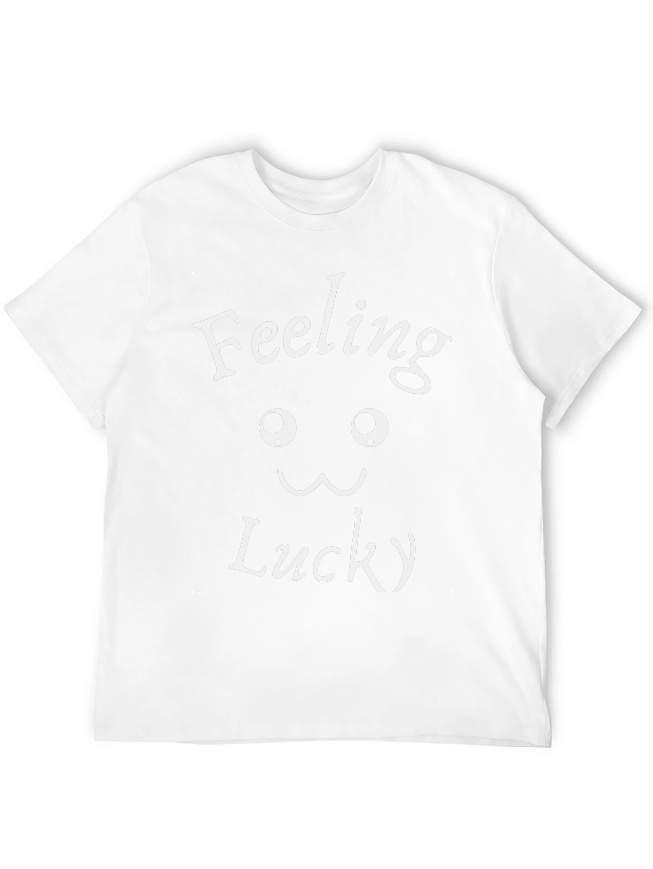 Black Feeling Lucky Graphic Print T-Shirt - Black view 12
