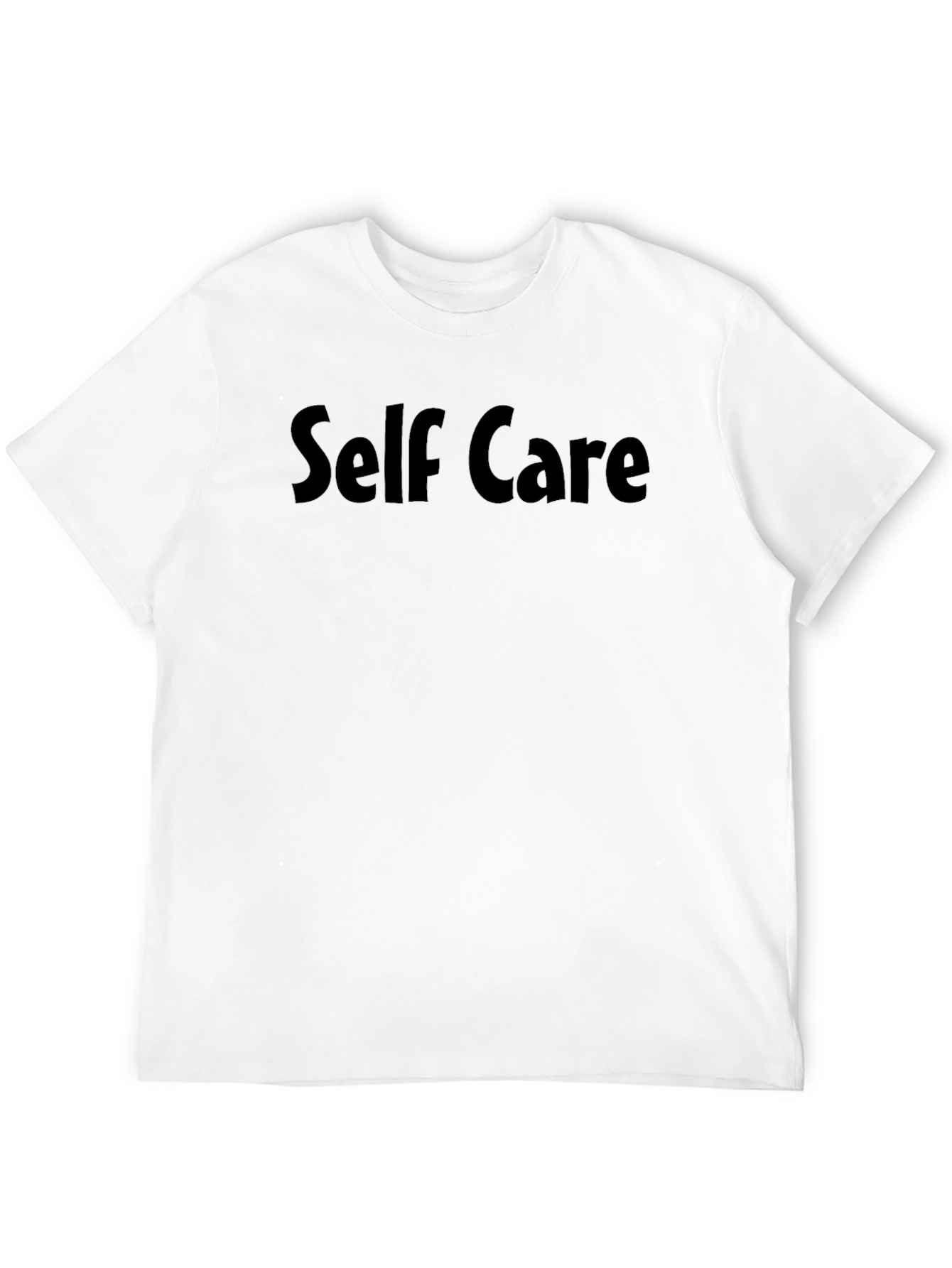 Black Self Care Graphic Print Crew Neck T-Shirt view 12
