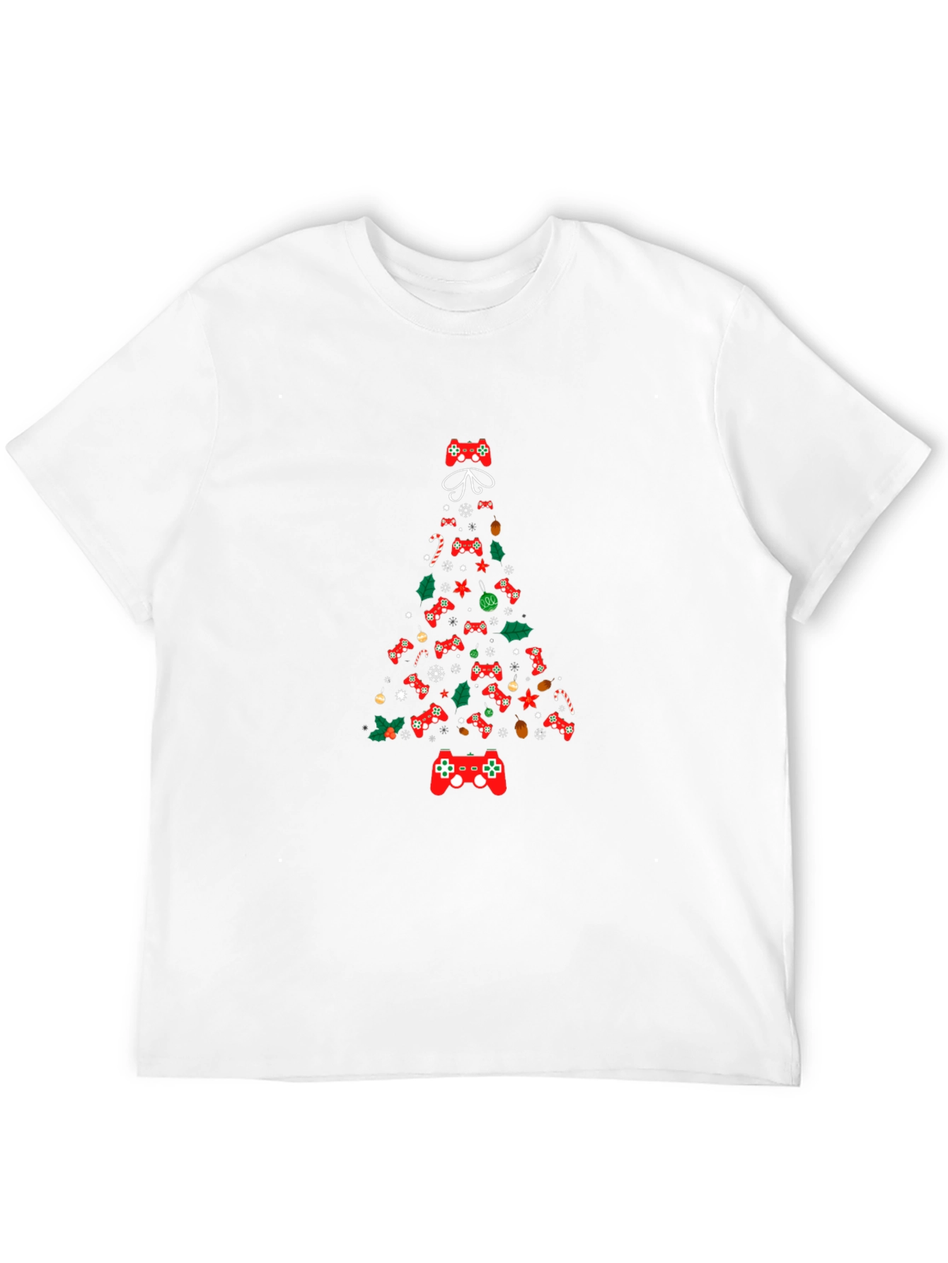 Black Christmas Gamer Tree Graphic Tee view 12