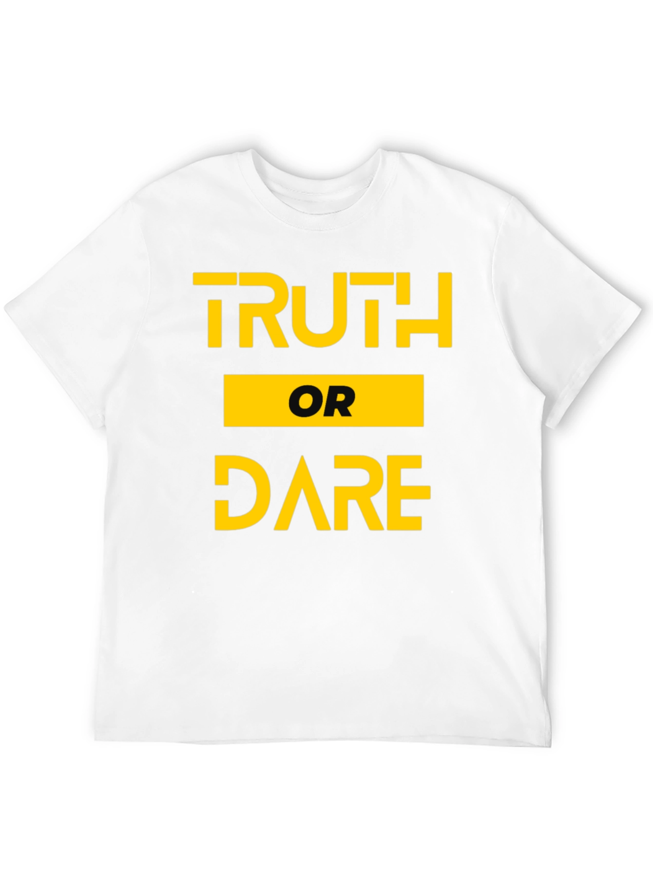 Black Truth or Dare Graphic Tee - Black Cotton T-Shirt view 12