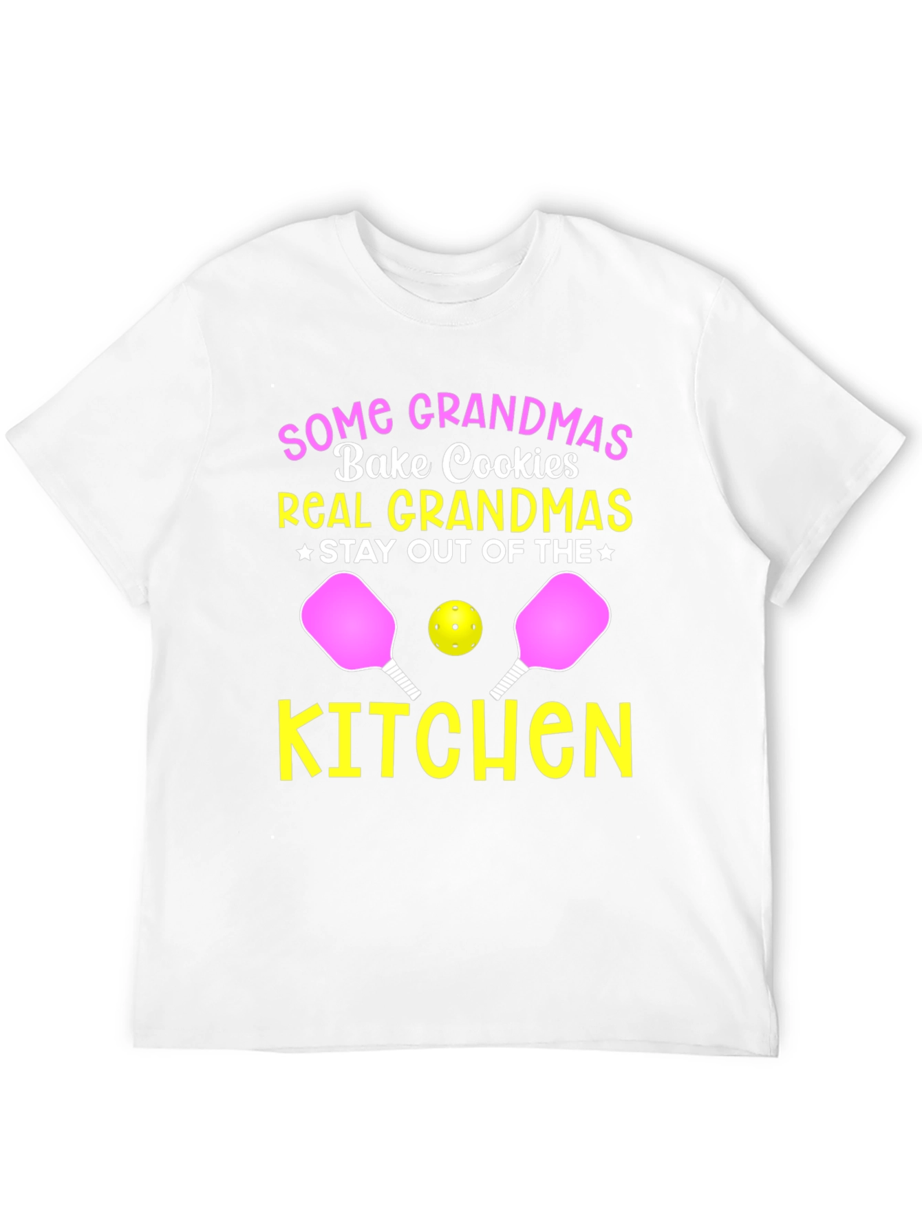 Black Pickleball Grandmas Stay Out of the Kitchen T-Shirt view 12