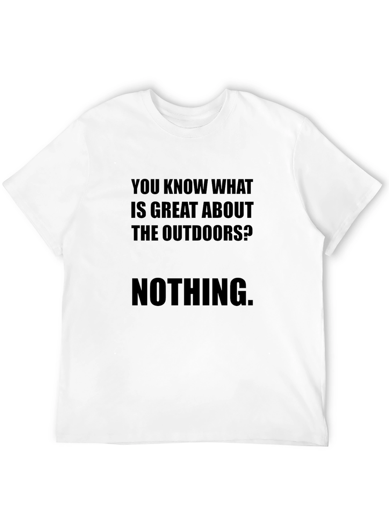 Black Funny Outdoors Sarcastic T-Shirt view 12