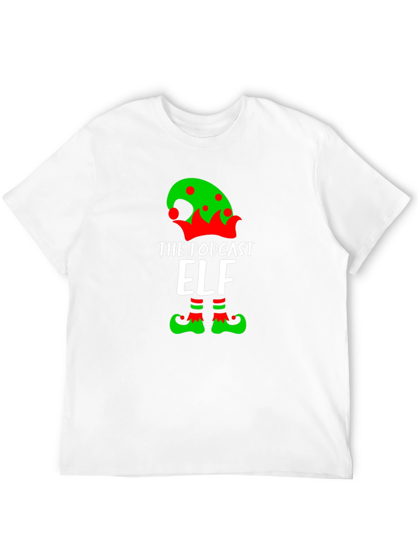 Black Podcast Elf Graphic T-Shirt view 12