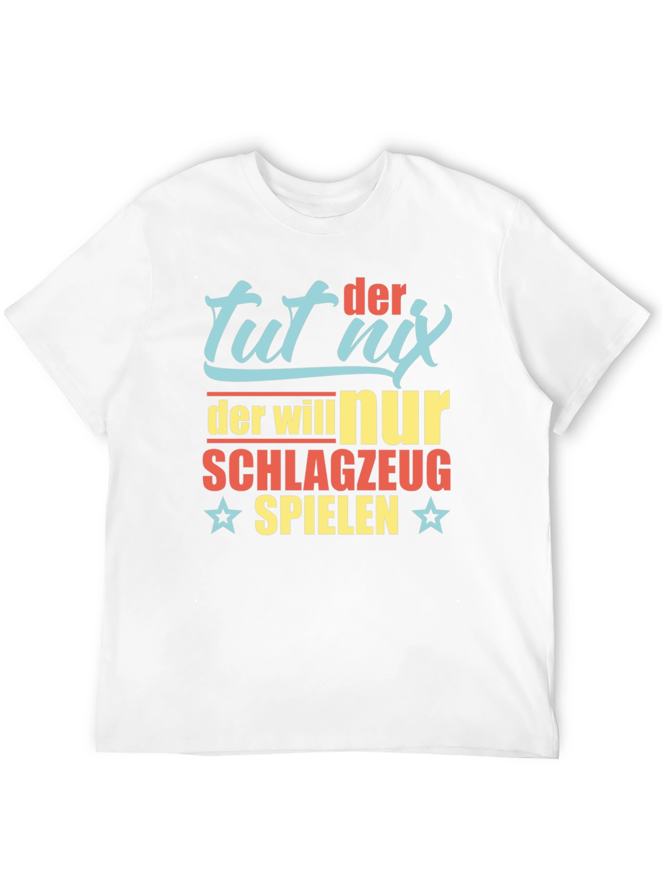 Black Tut Nix Drum T-Shirt - Funny German Drummer Tee view 12