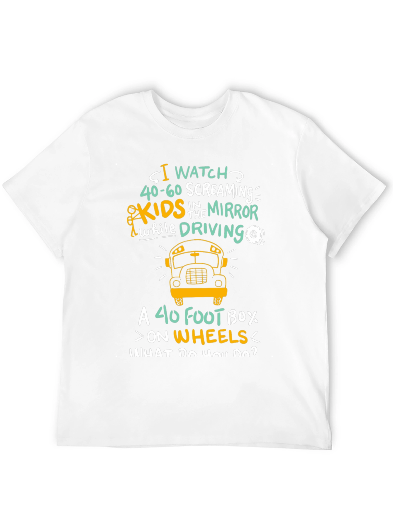 Black Funny School Bus Driver T-Shirt view 12