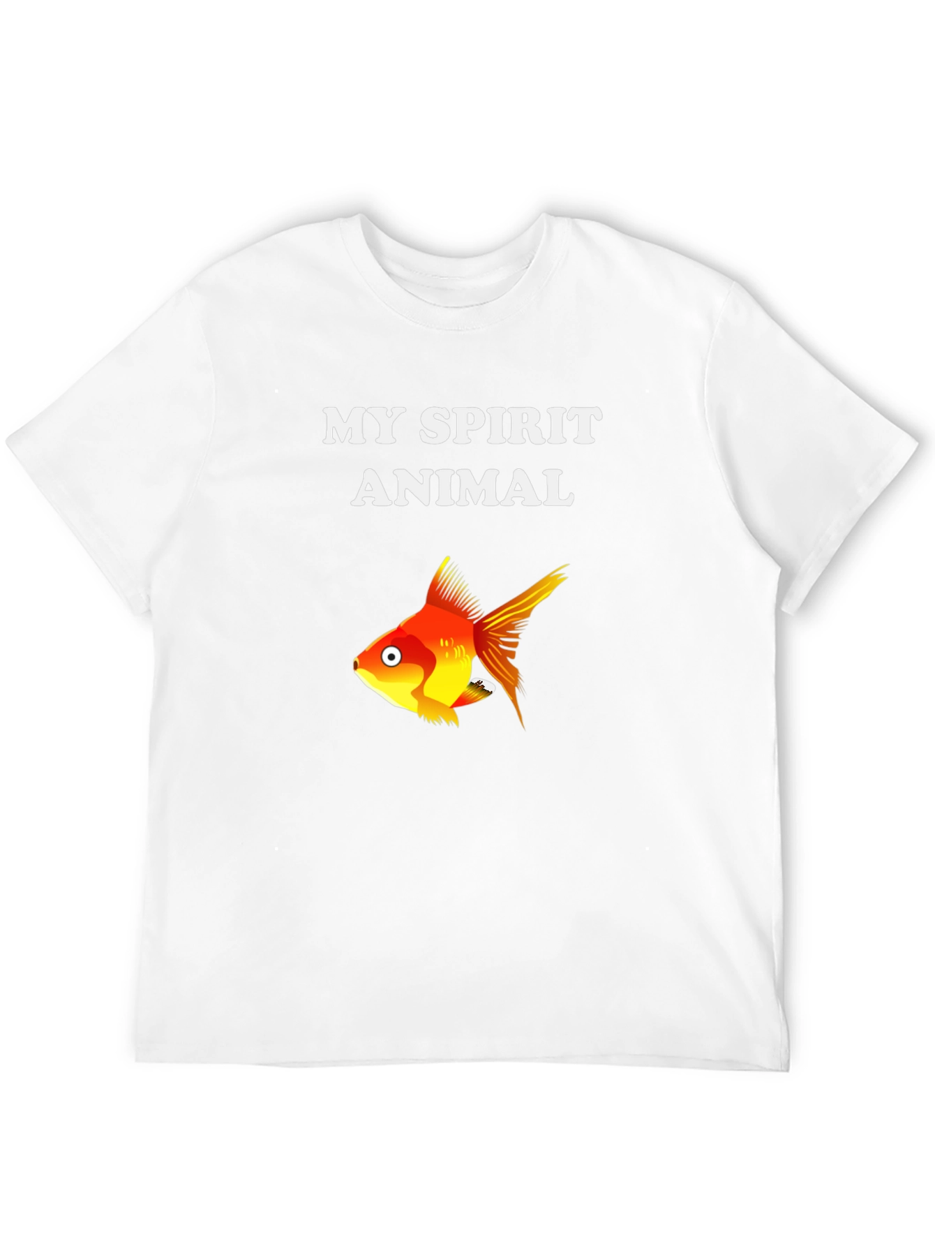 Black My Spirit Animal Goldfish Graphic Tee - Soft Cotton Blend view 12