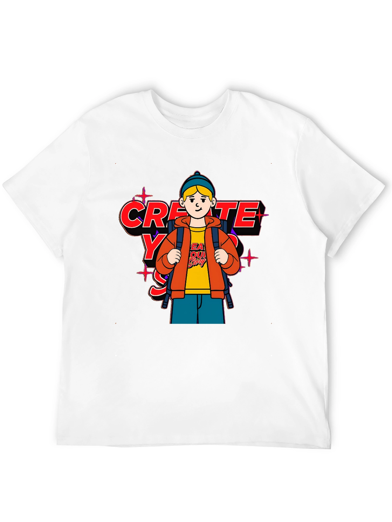 Black Create Your Story T-Shirt view 12