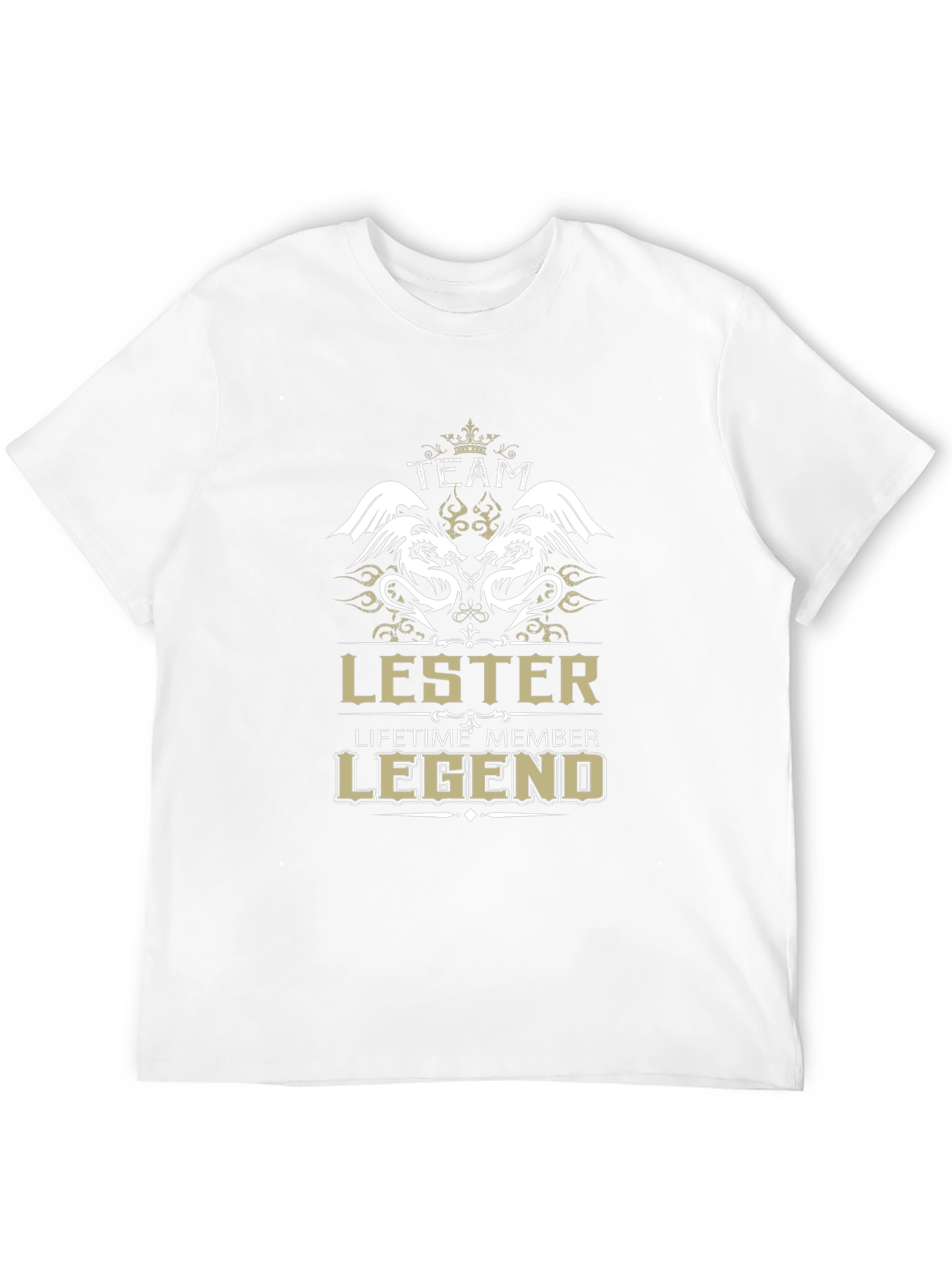 Black Lester Team Legend T-Shirt - Lifetime Member Design view 12