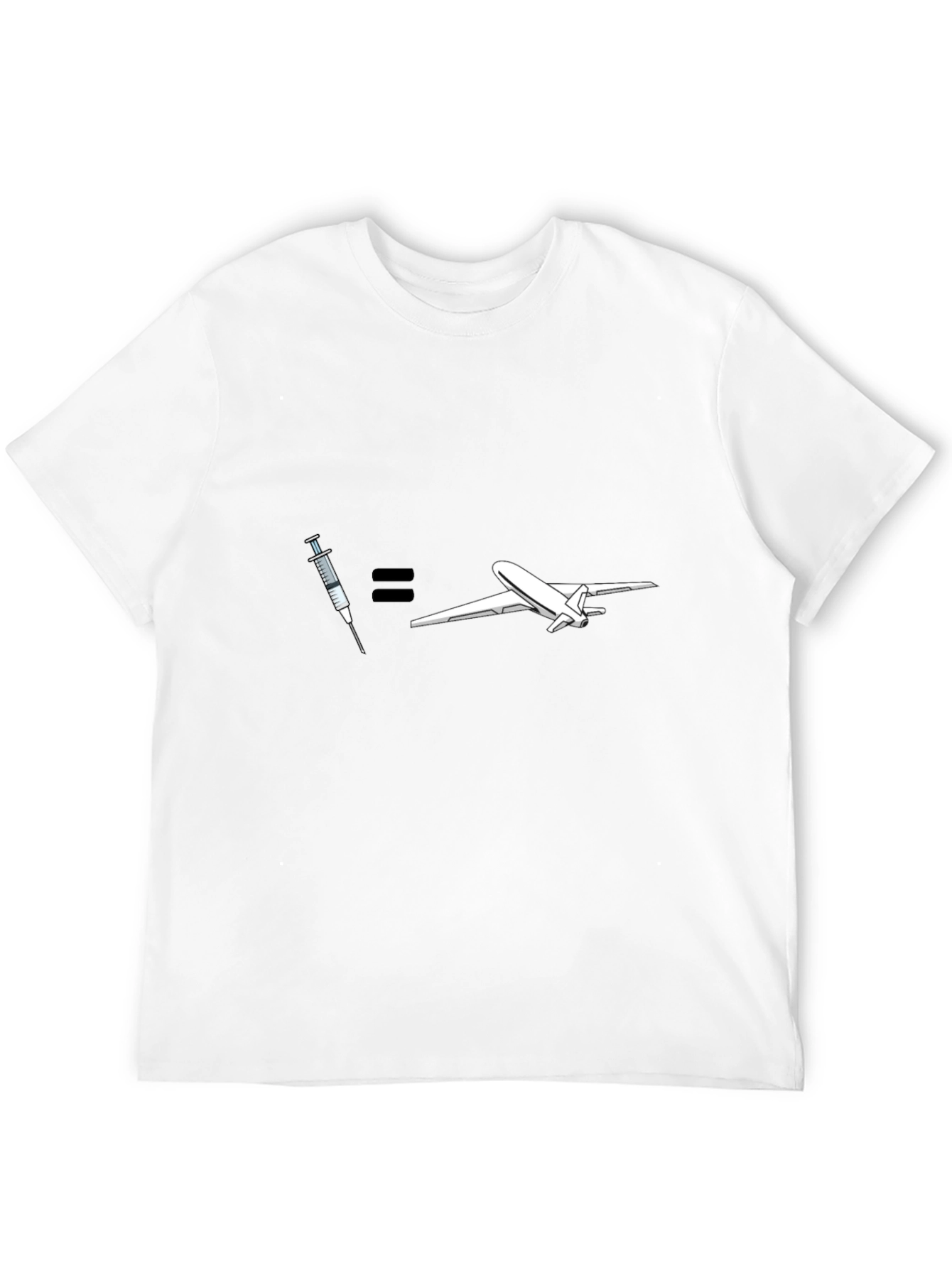 Black Vaccine = Travel Graphic T-Shirt view 12