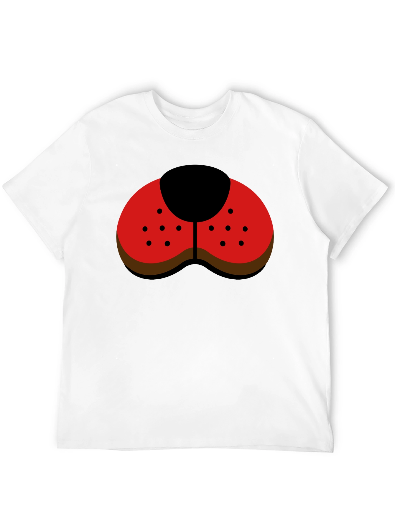 Black Ladybug Nose Graphic Tee - Black Casual Shirt view 12