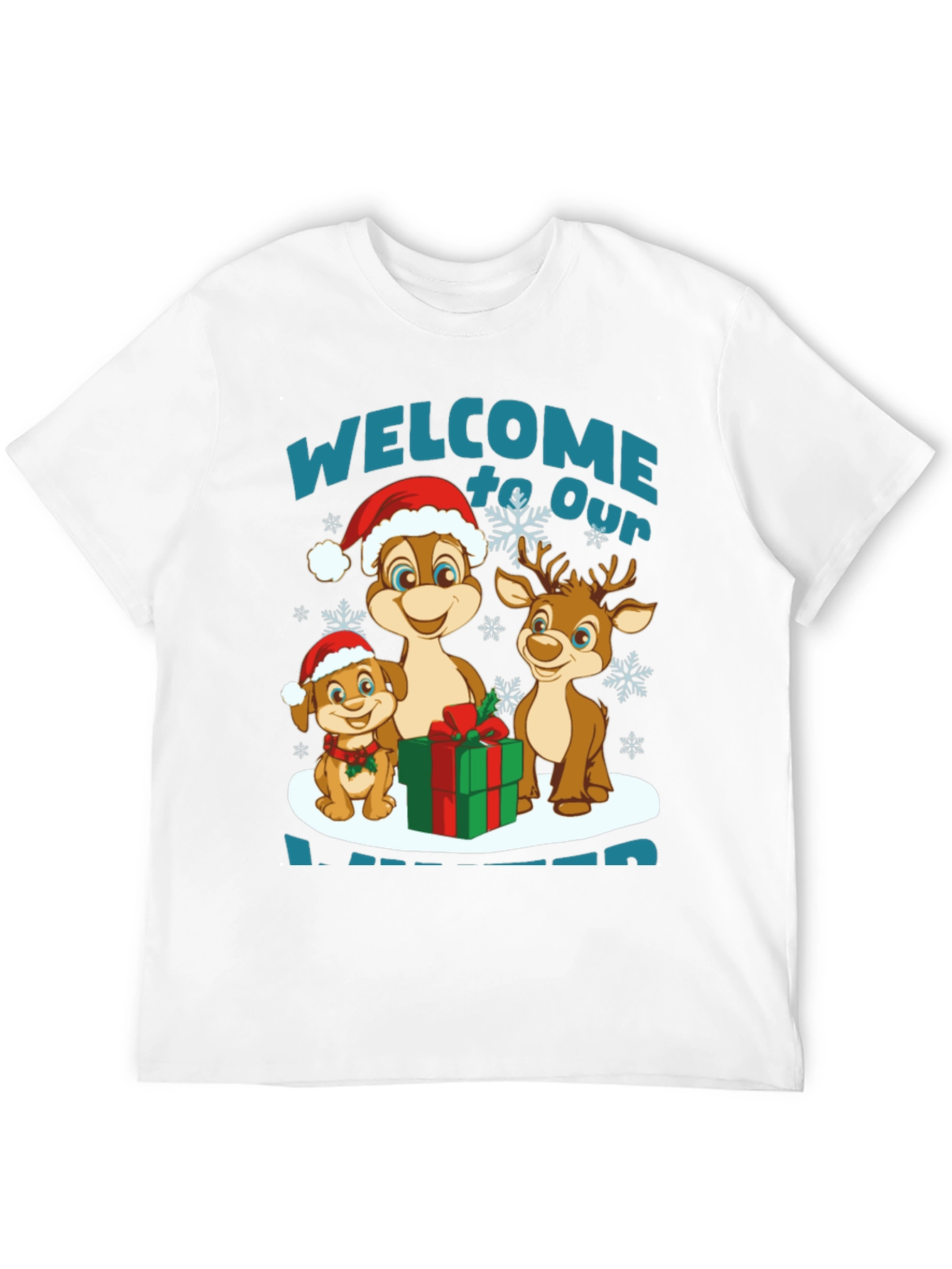 Black Festive Christmas Character T-Shirt view 12