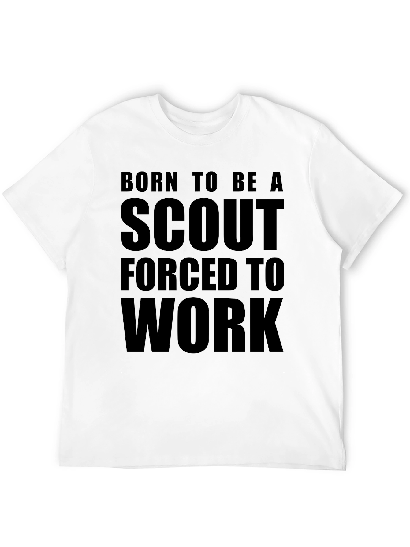 Black Born to Be a Scout T-Shirt view 12