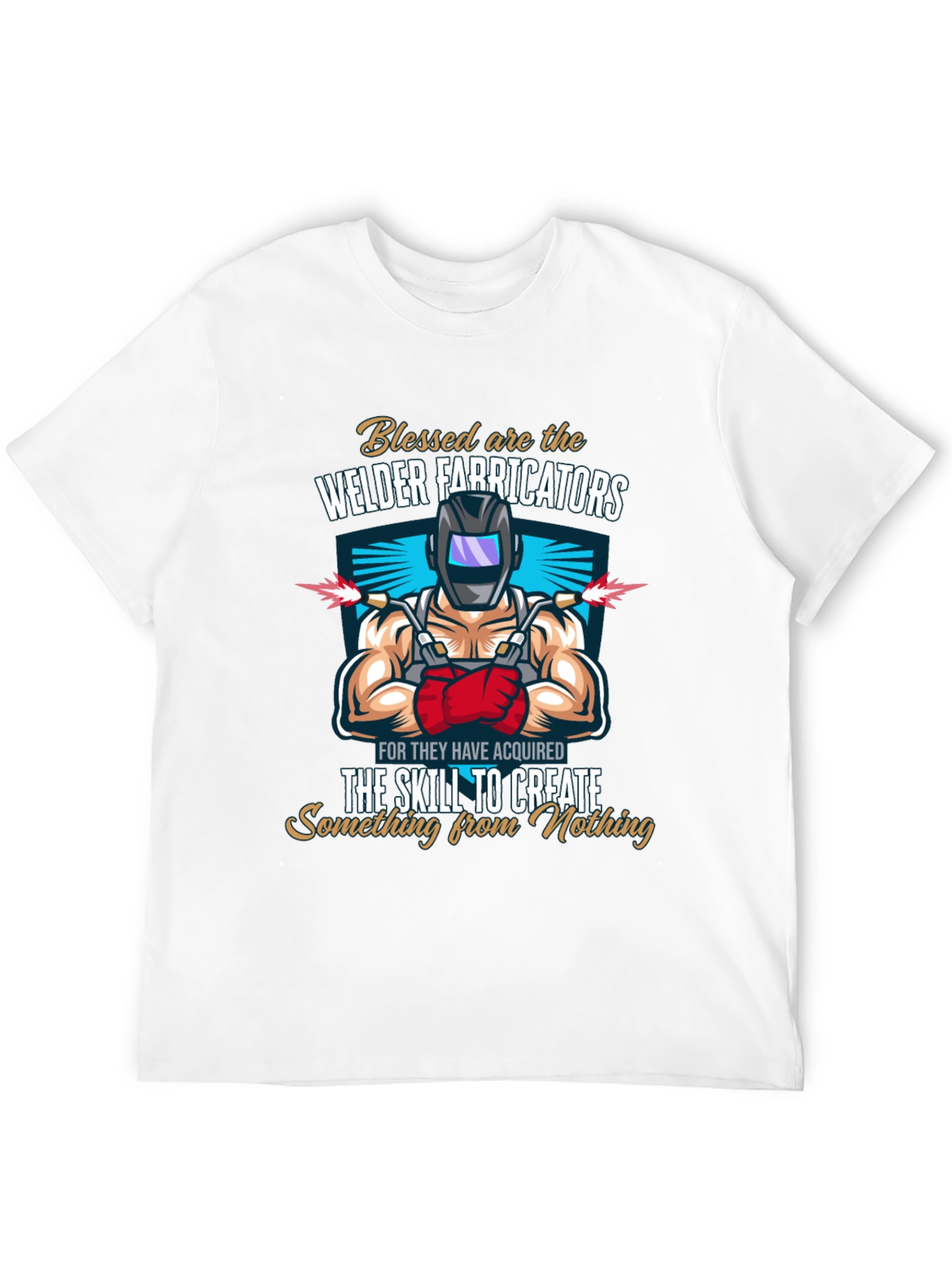 Black Welder Fabricators T-Shirt - Create From Nothing view 12