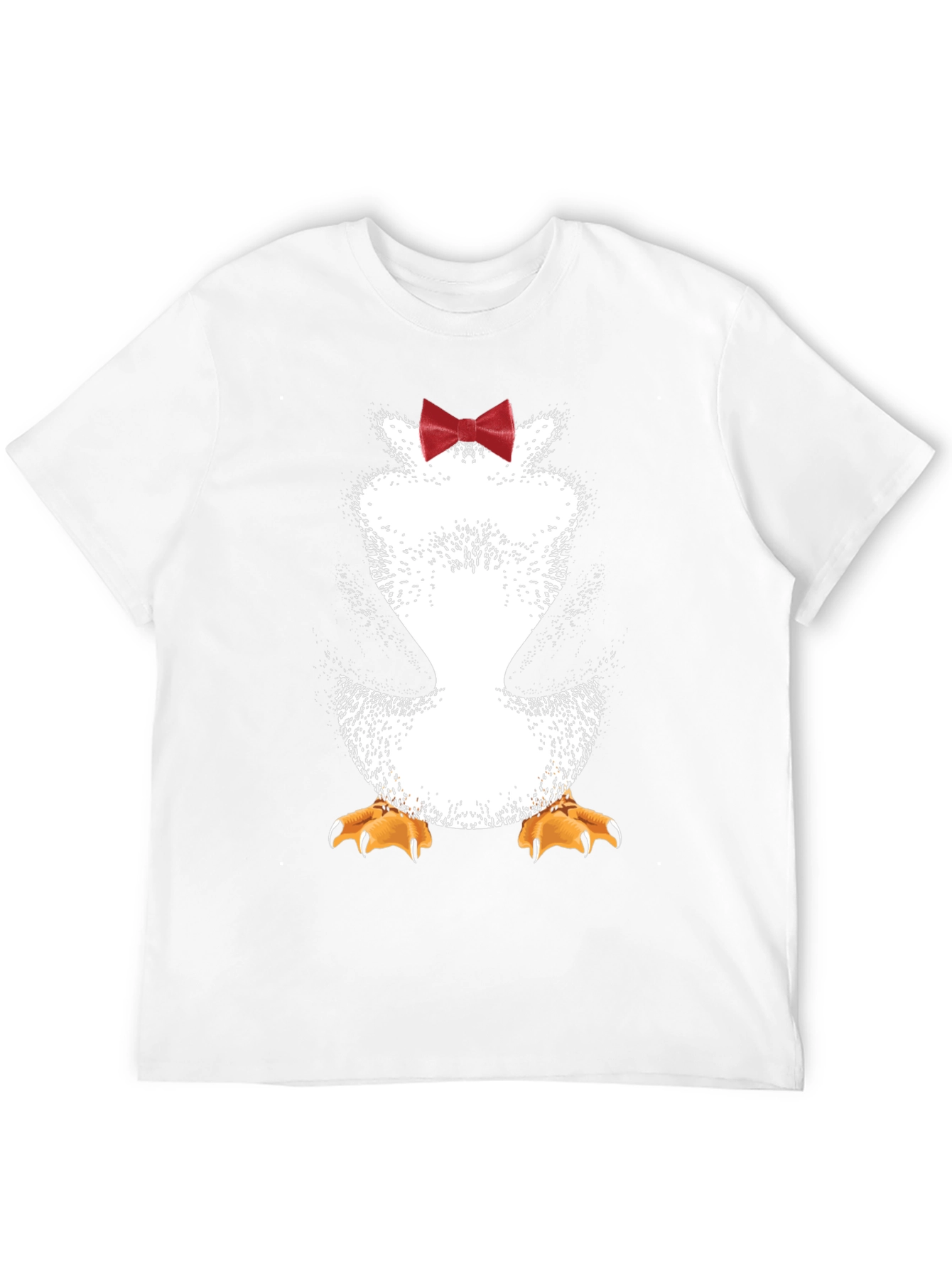 Black Penguin Bowtie Graphic Tee - Men's Novelty T-Shirt view 12