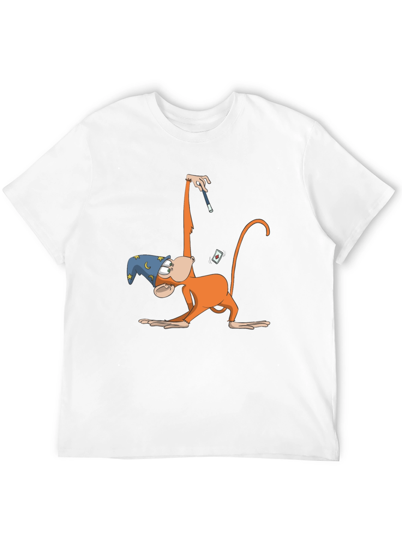 Black Monkey Magician T-Shirt - Funny Cartoon Design view 12