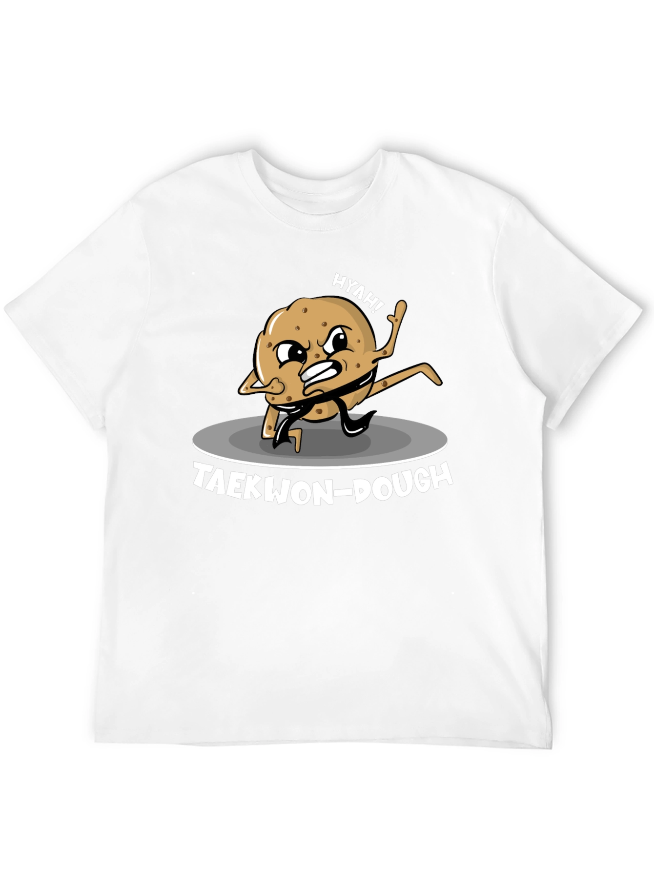 Black Taekwon-Dough Funny Graphic T-Shirt view 12