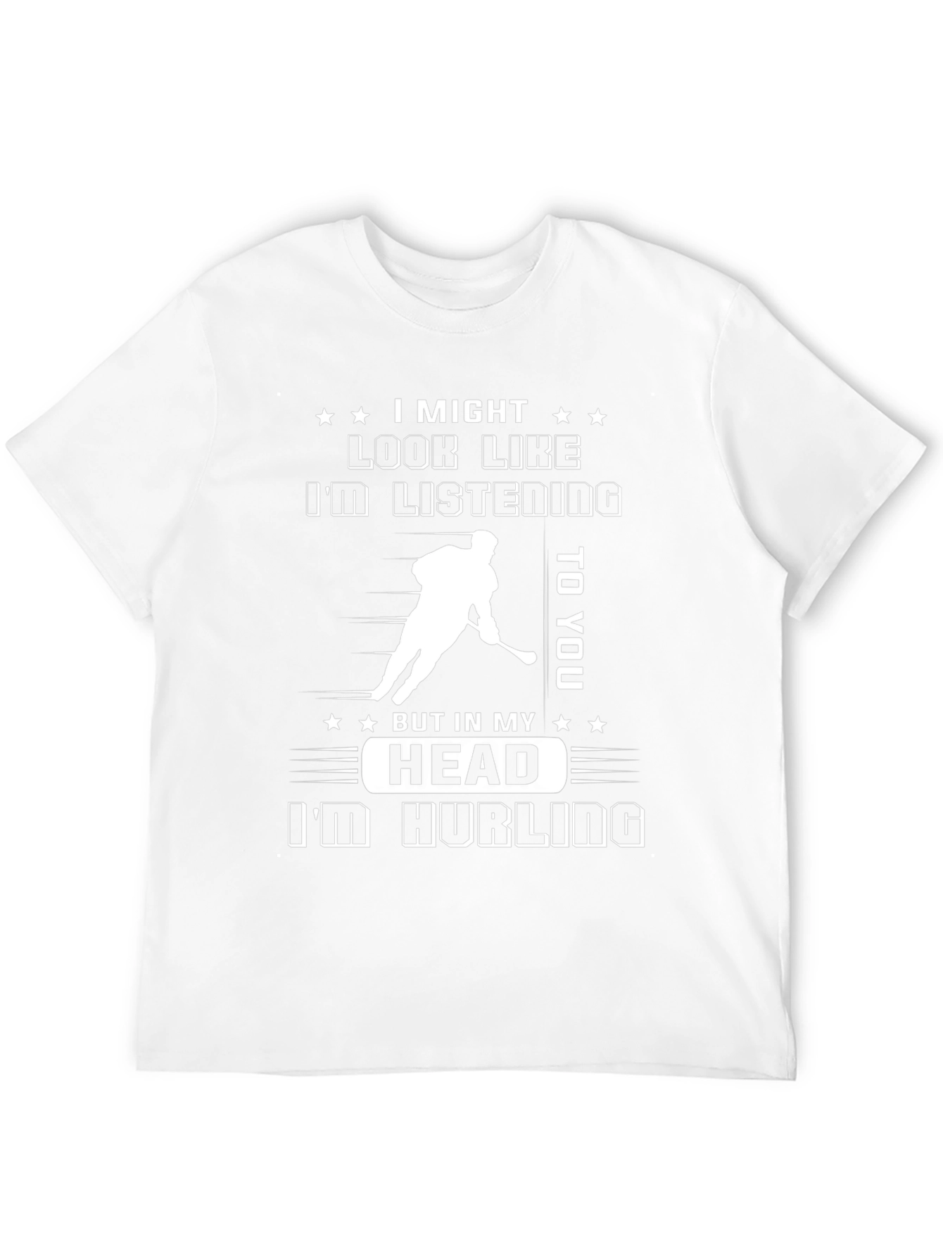 Black Hockey T-Shirt - I'm Hurling in My Head view 12