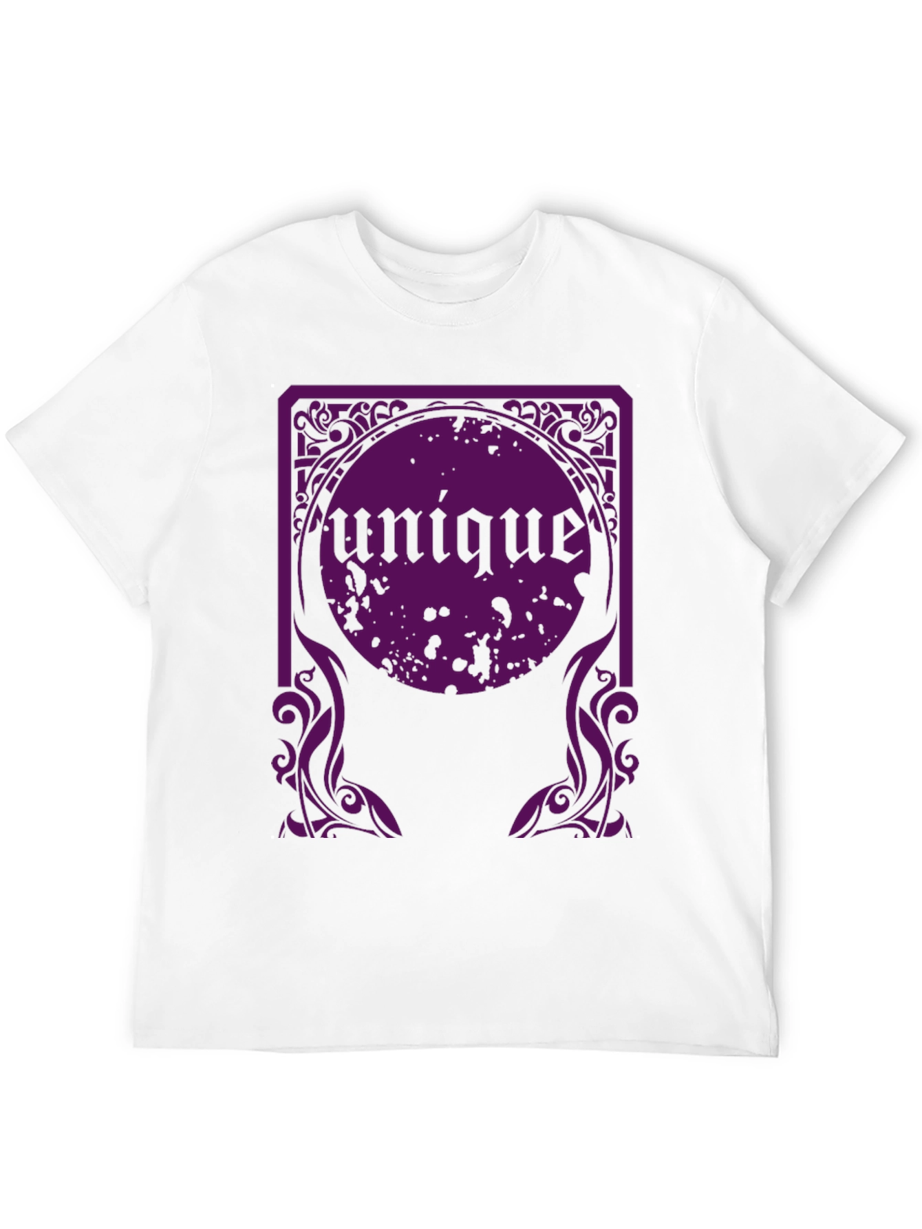 Black Unique Graphic Tee - Black Cotton T-Shirt view 12