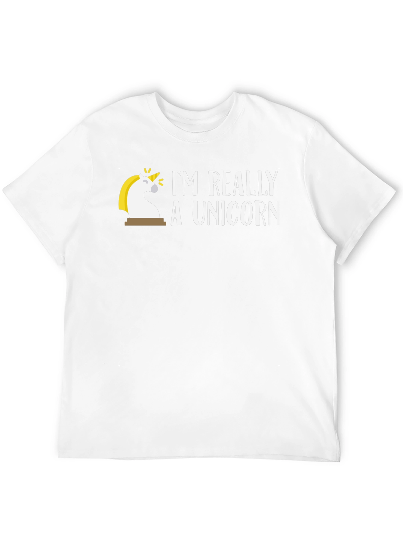 Black I'm Really a Unicorn T-Shirt - Fun Novelty Tee view 12