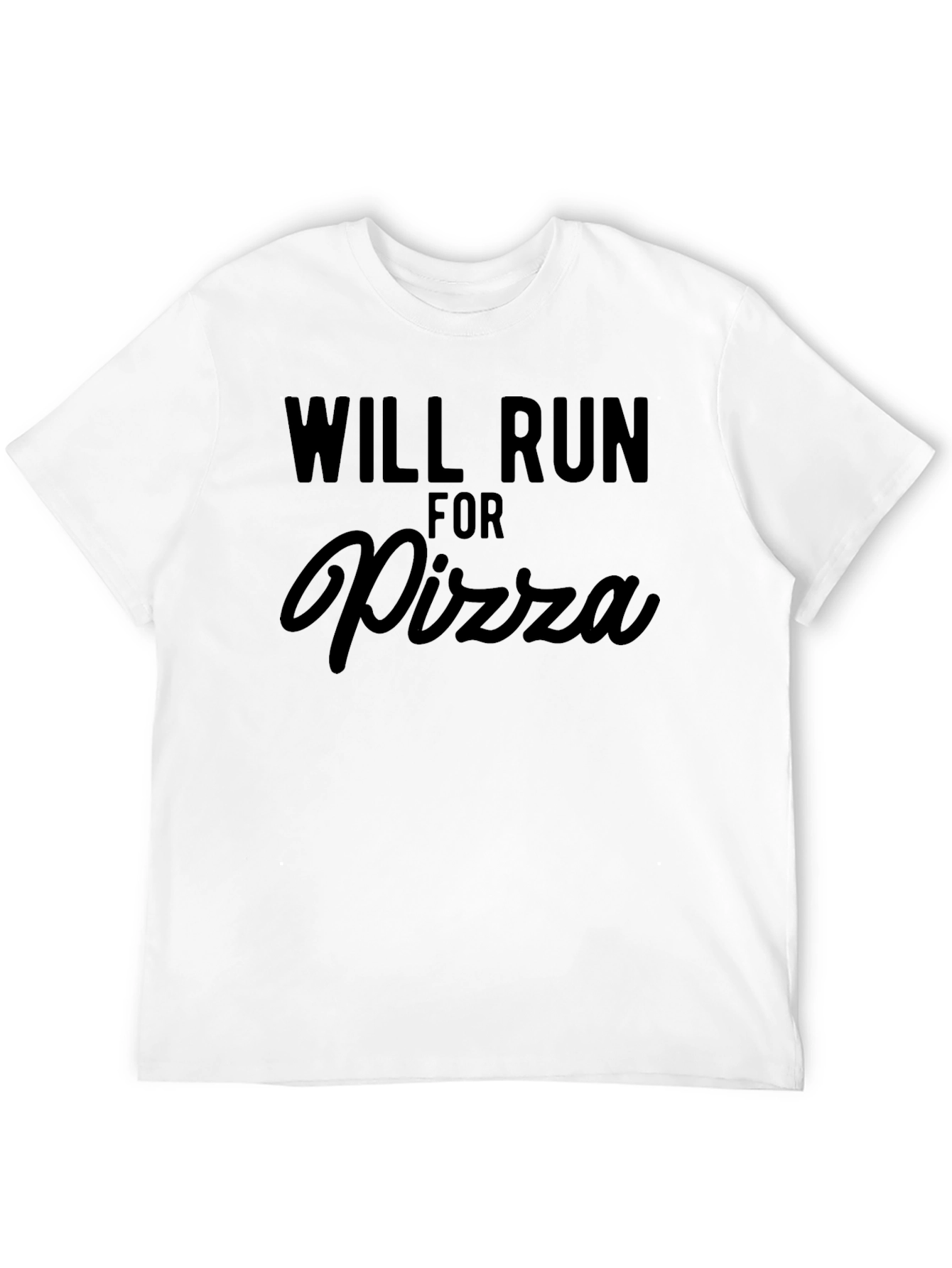 Black Will Run For Pizza - Funny Graphic Tee view 12