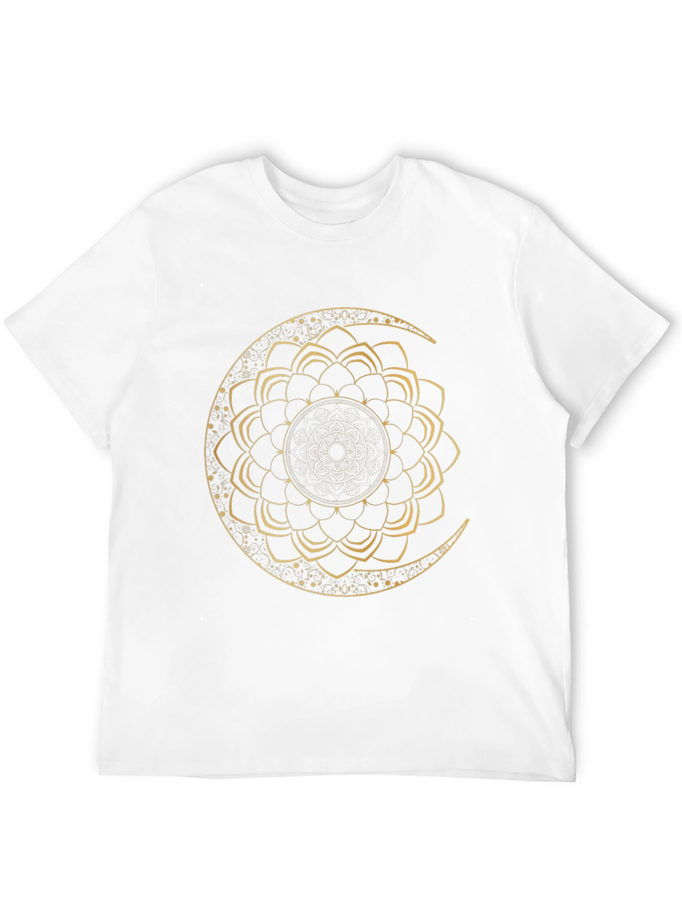 Black Moon Mandala Graphic Tee - Black view 12