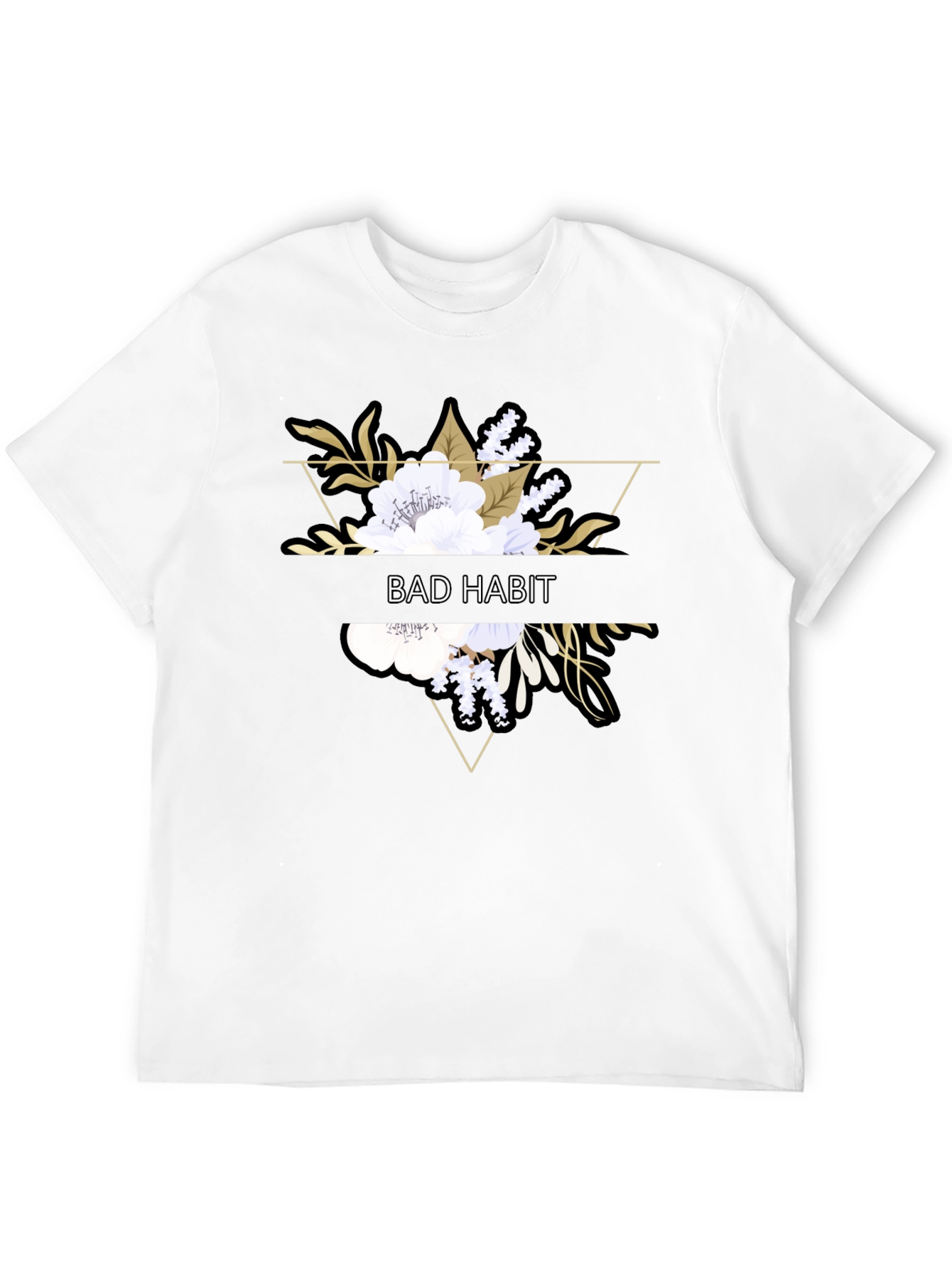 Black Bad Habit Floral Graphic Tee view 12