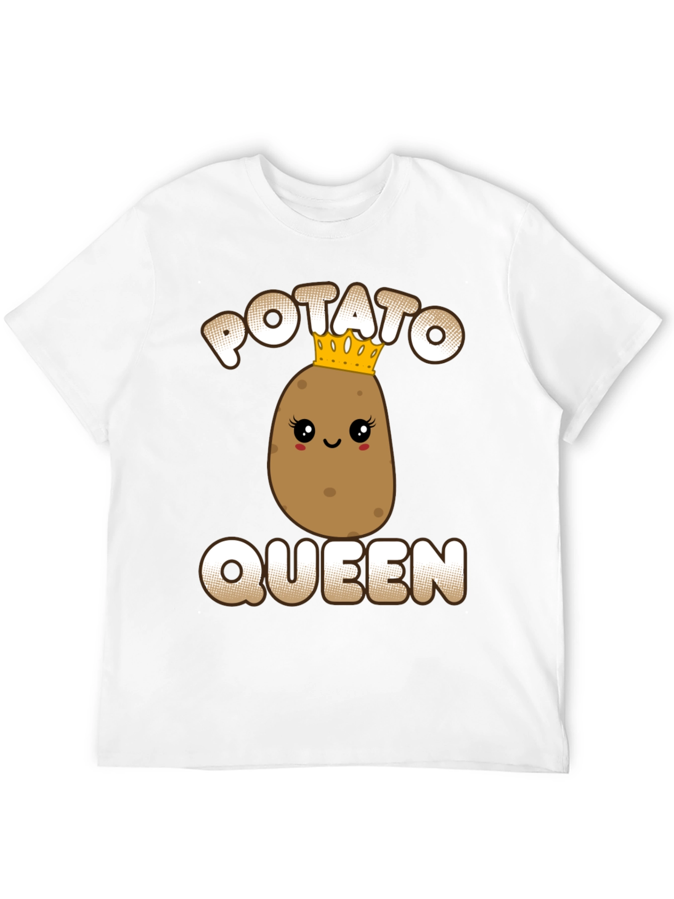 Black Potato Queen Graphic Tee - Funny T-Shirt view 12