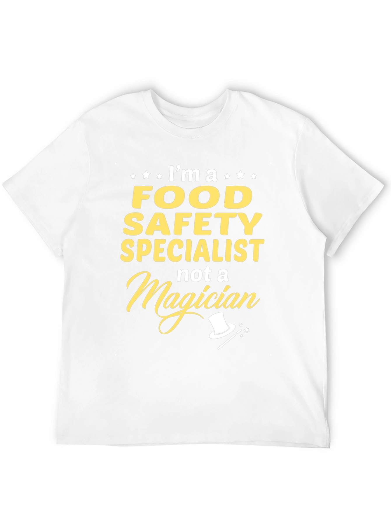 Black Food Safety Specialist T-Shirt - Magician Humor Tee view 12