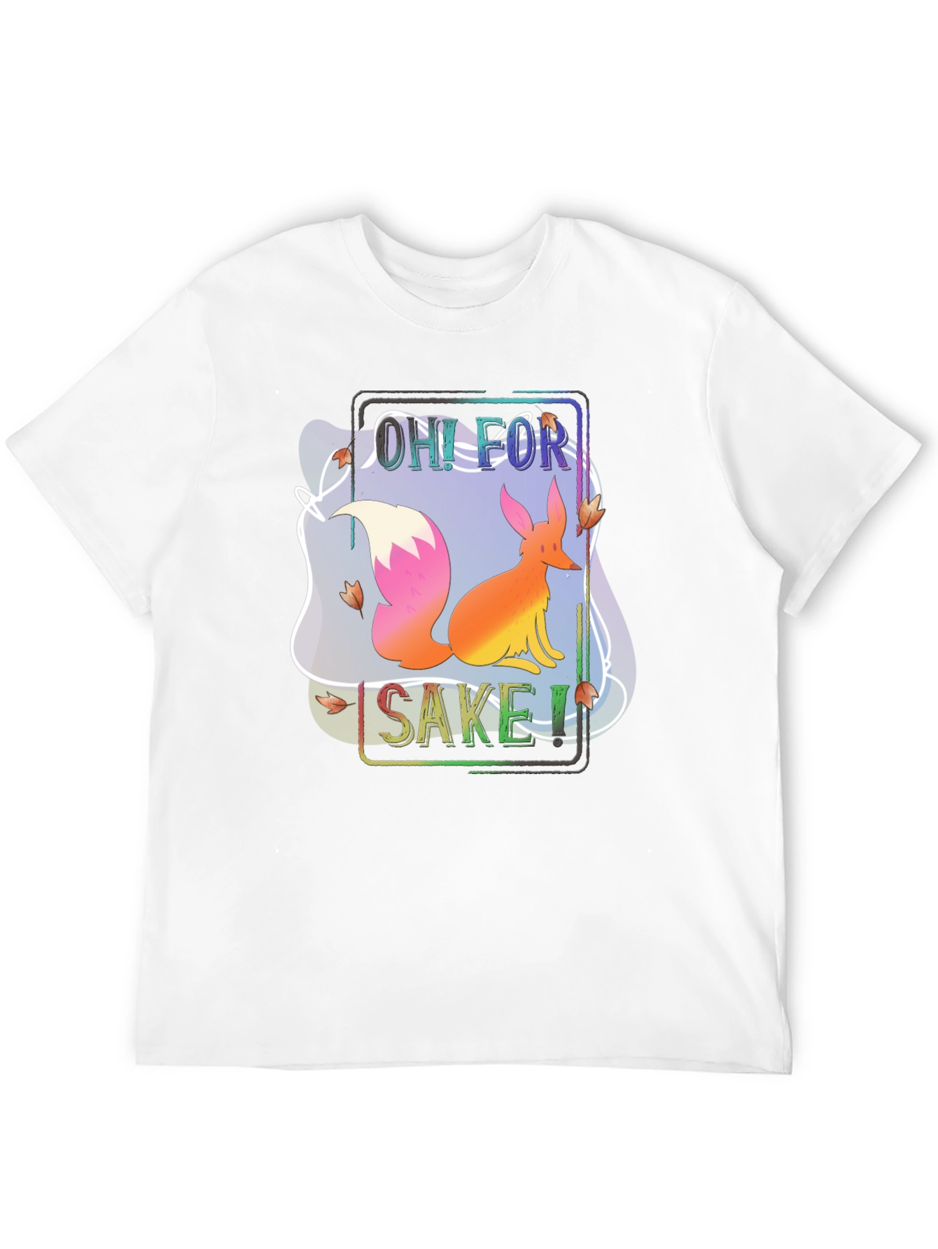 Black Oh For Fox Sake T-Shirt, Funny Animal Tee view 12