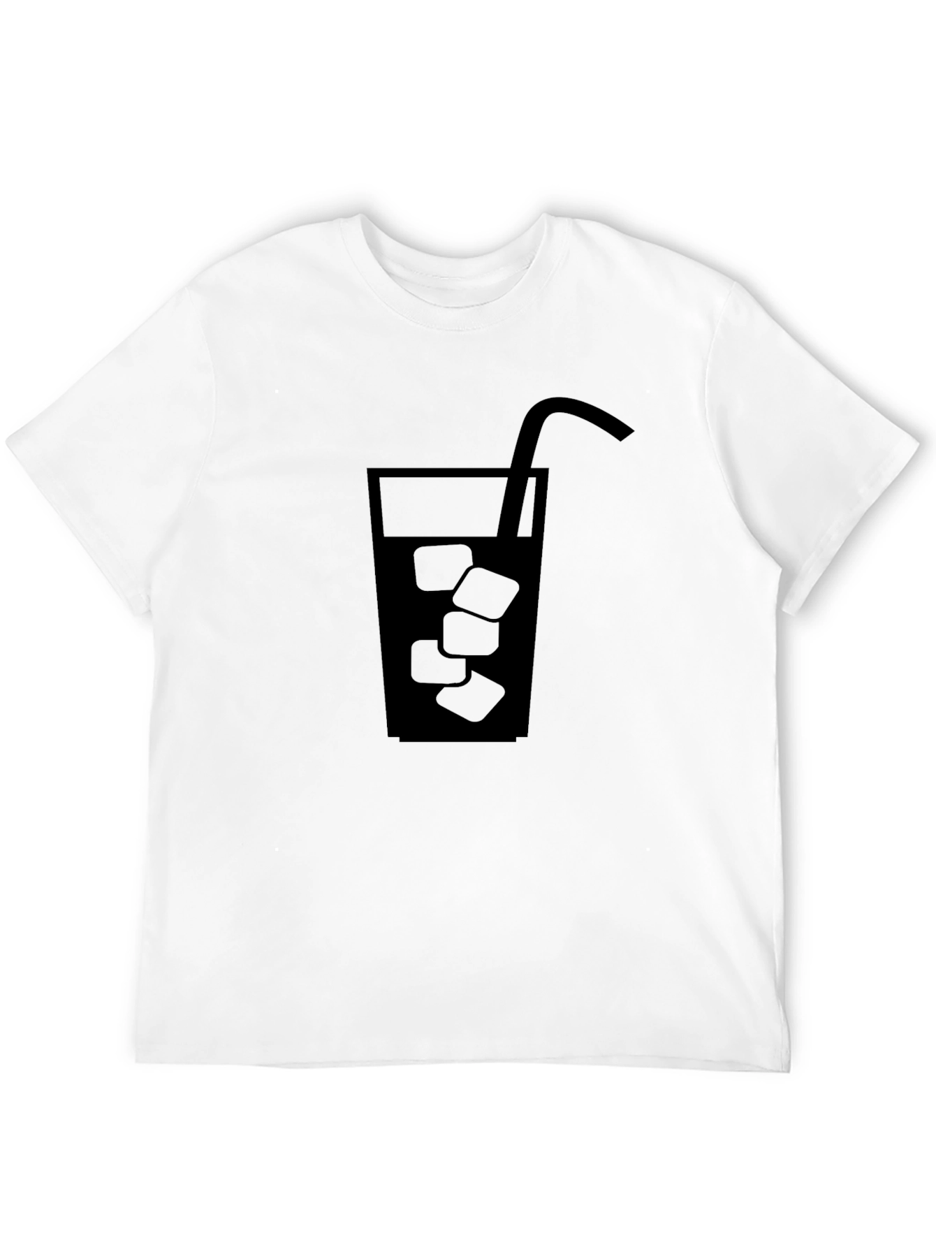 Black Cool Drink Graphic Tee - Black Cotton Shirt view 12